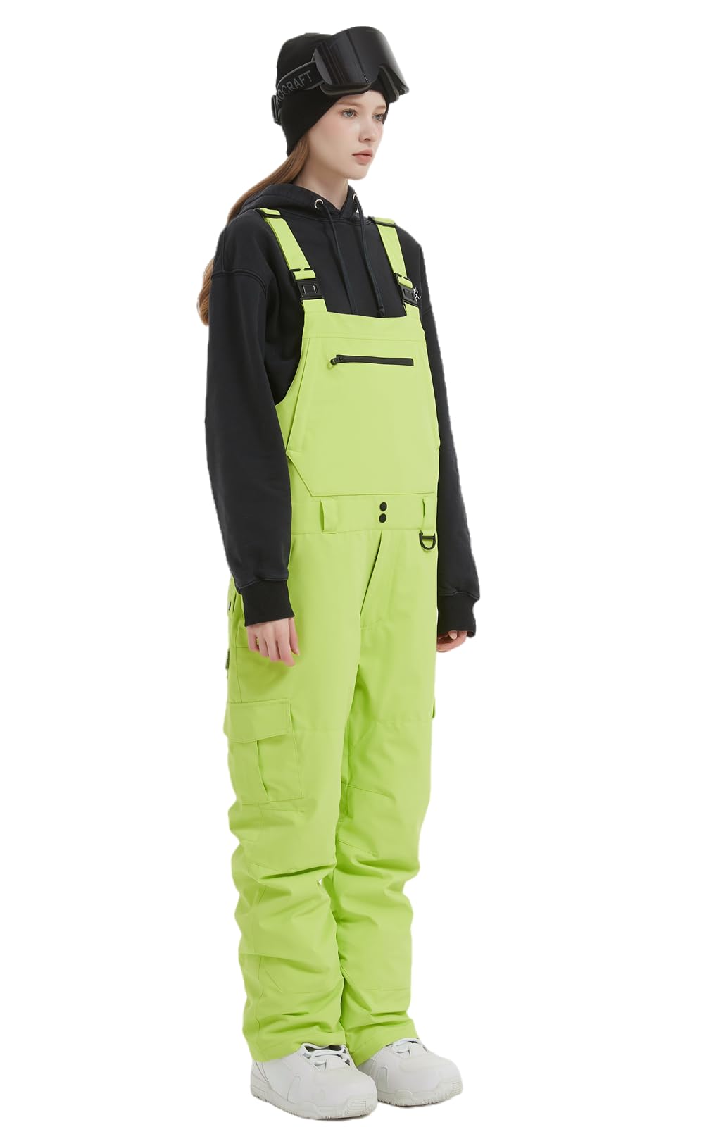 **Men's & Women's Snow Bib Overalls - Adjustable Waterproof Ski Pants with Windproof Insulation for Warmth - Perfect for Skiing, Snowboarding & Winter Outdoor Activities**