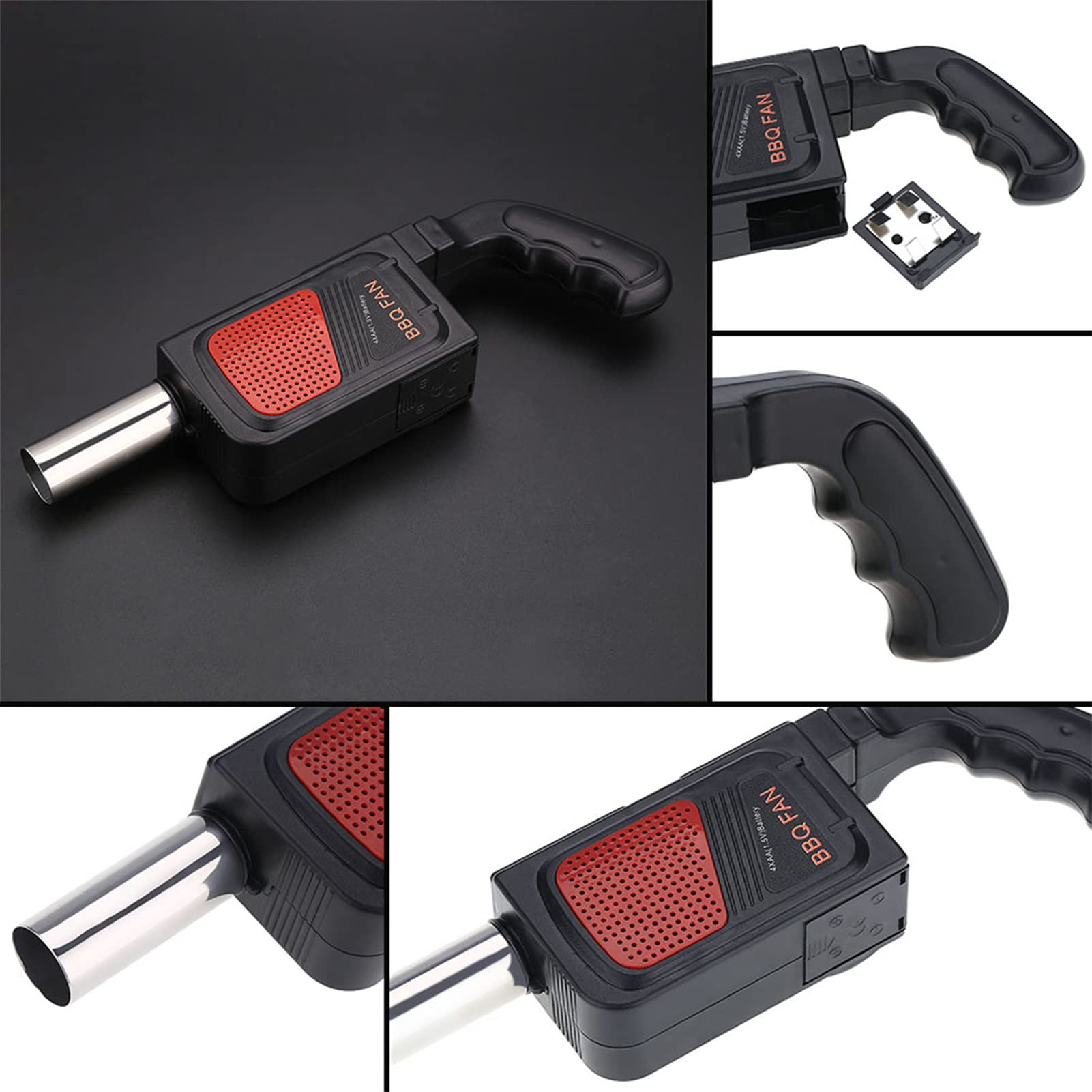 Portable Electric BBQ Air Blower - Battery Powered Handheld Fire Bellows for Outdoor Grilling, Camping & Picnic | Perfect for Charcoal Starter, Campfire & Backyard BBQ Cooking