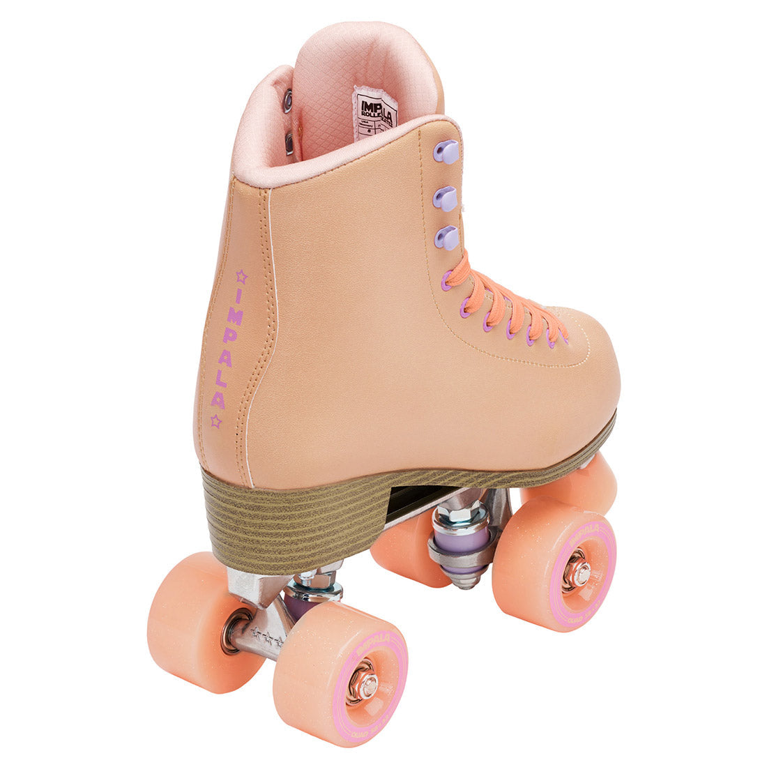 Impala Sidewalk Roller Skates for Women - Apricot Color Outdoor Quad Skates | Perfect for Park, Street Skating & Fitness Rollerblading