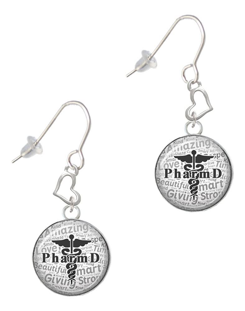 Delight Jewelry Silver Heart French Earrings for Women