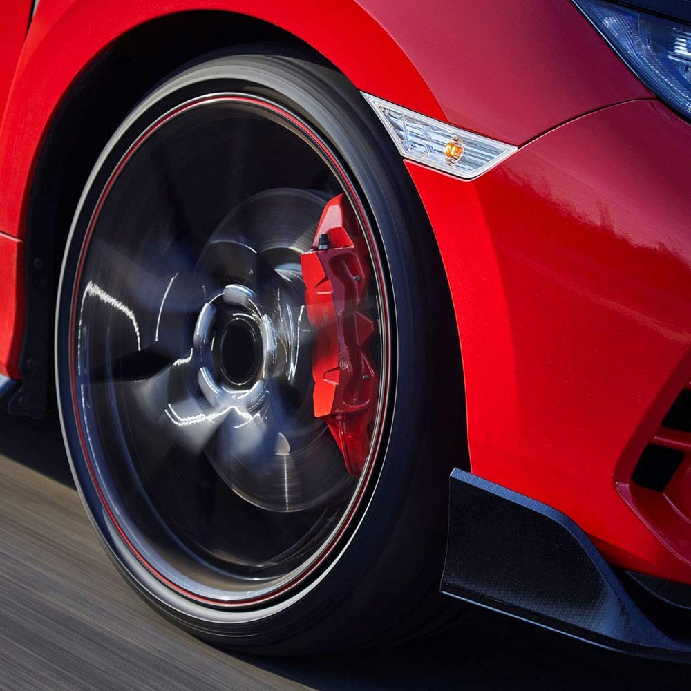 High-Quality Reflective Wheel Trim with Applicator Tool for Car Wheels - Orange | Enhance Safety & Style for Night Driving & Customization