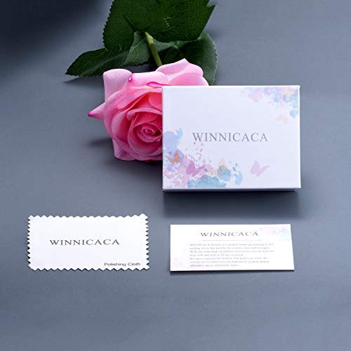 WINNICACA Sterling Silver Heart Butterfly Pendant Necklace - Thoughtful Mother's Day Gift from Daughter or Son, Birthday Present for Mom, Women's Jewelry - Perfect for Special Occasions & Everyday Wear