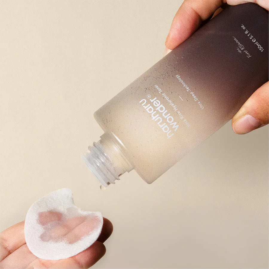 Haruharu Wonder Black Rice Hyaluronic Toner 150ml - Korean Skincare for Hydration & Anti-Aging | Perfect for Dry Skin & Daily Moisturizing Routine