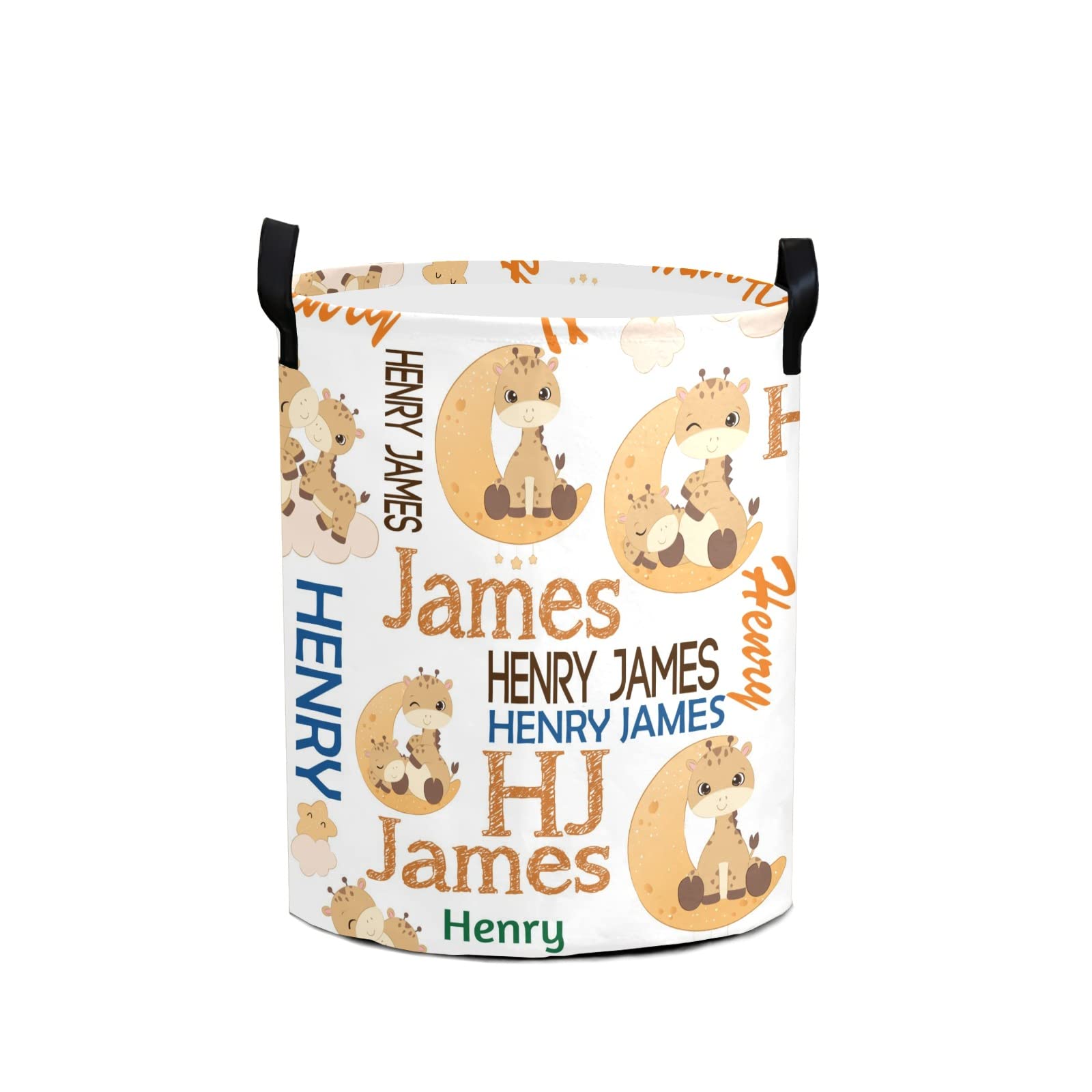 Custom Personalized Laundry Basket - Collapsible Clothes Hamper with Handle for Bathroom, Bedroom & Living Room Storage | Animal Print Design (Style 06) - Perfect for Home Organization, College Dorm & Apartment Essentials