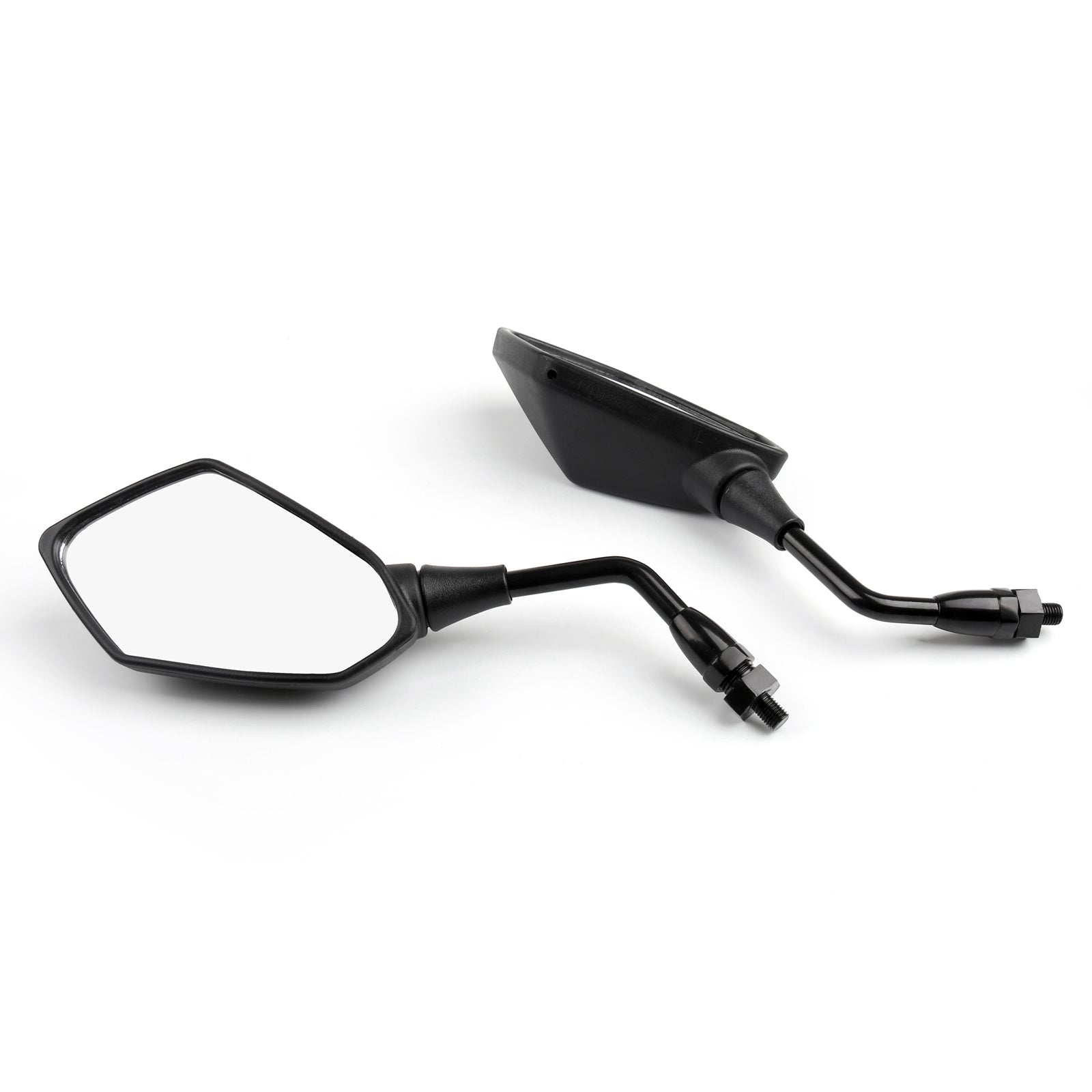 10mm Pair Rearview Mirrors for Kawasaki ZR7, ZRX1200 (2001-2008), Zephyr 1100/750 - Universal Fit Motorcycle Side Mirrors - Enhances Safety & Visibility for Street Riding & Commuting