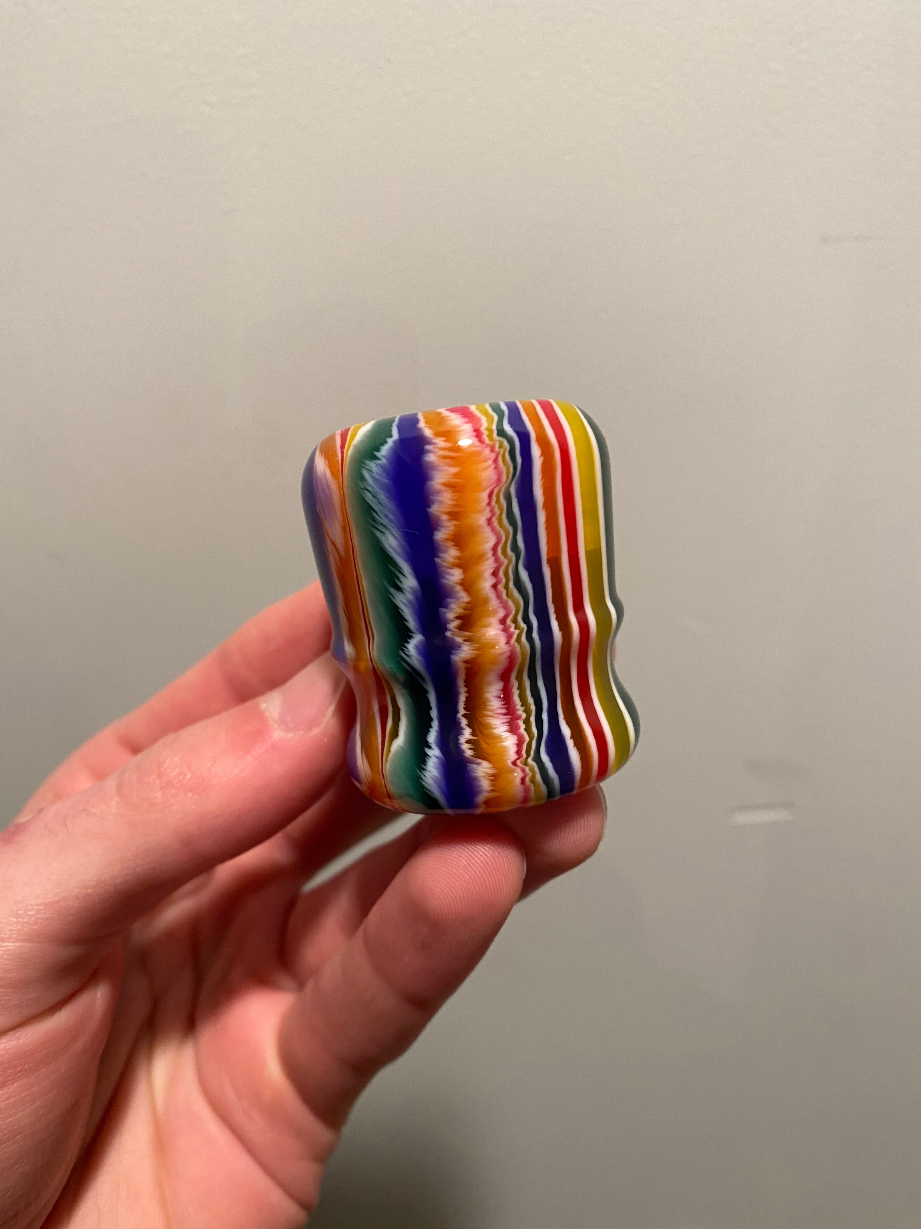 Premium Handcrafted Candy Stripe Shaving Brush Handle - Fits 24mm & 26mm Knots - Perfect for Wet Shaving & Grooming Gifts for Men