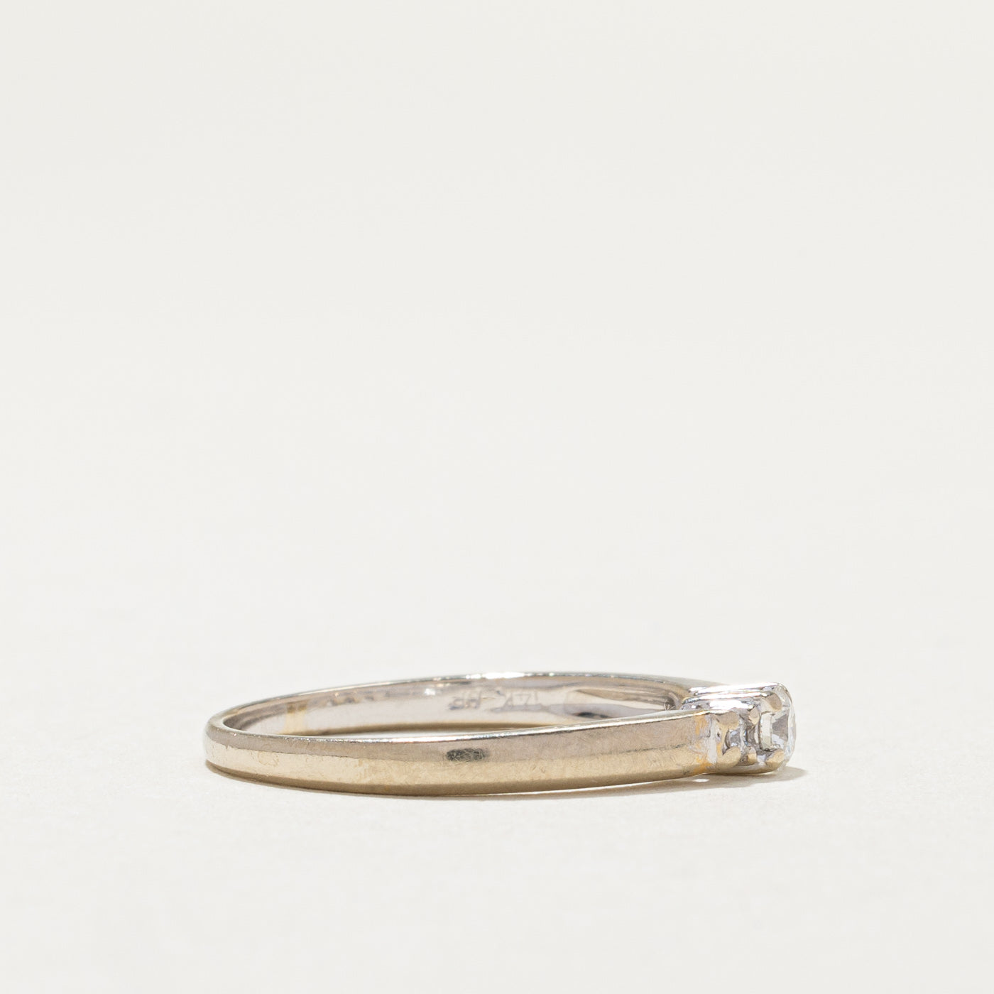 0.16ctw Three Stone Diamond Ring - Size 6.25 | Elegant Engagement, Wedding, or Anniversary Jewelry Gift for Women