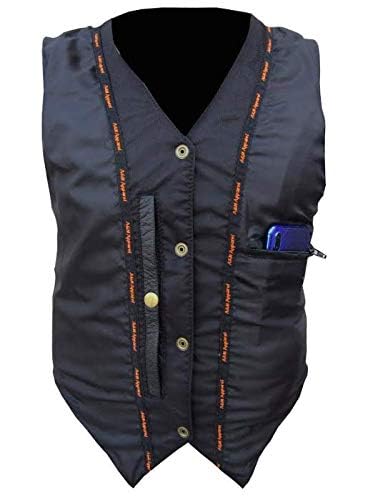 Women's Genuine Cowhide Leather Motorcycle Vest - Adjustable Lace-Up Biker Jacket for Harley Davidson Riders | Perfect for Motorcycle Clubs, Road Trips & Casual Streetwear