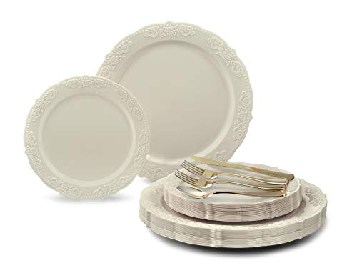 C. Portofino Ivory, Gold Silverware