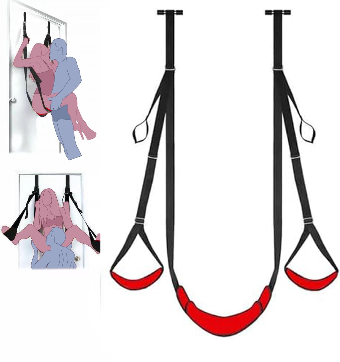 Heavy Duty Over The Door Sex Swing for Couples - Supports Up to 300LBS - Adult Hanging Sling for Bedroom - Perfect for Spicing Up Your Intimate Moments & Couples Play - Durable Sex Furniture for Enhanced Pleasure