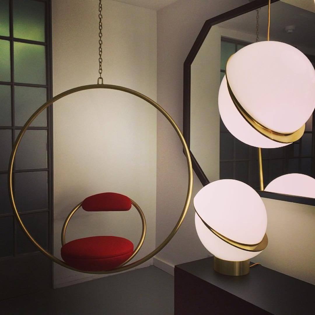 Modern Crescent Moon Pendant Light - Elegant Hanging Chandelier for Bedroom, Living Room & Dining Room - Perfect for Boho, Farmhouse & Minimalist Decor