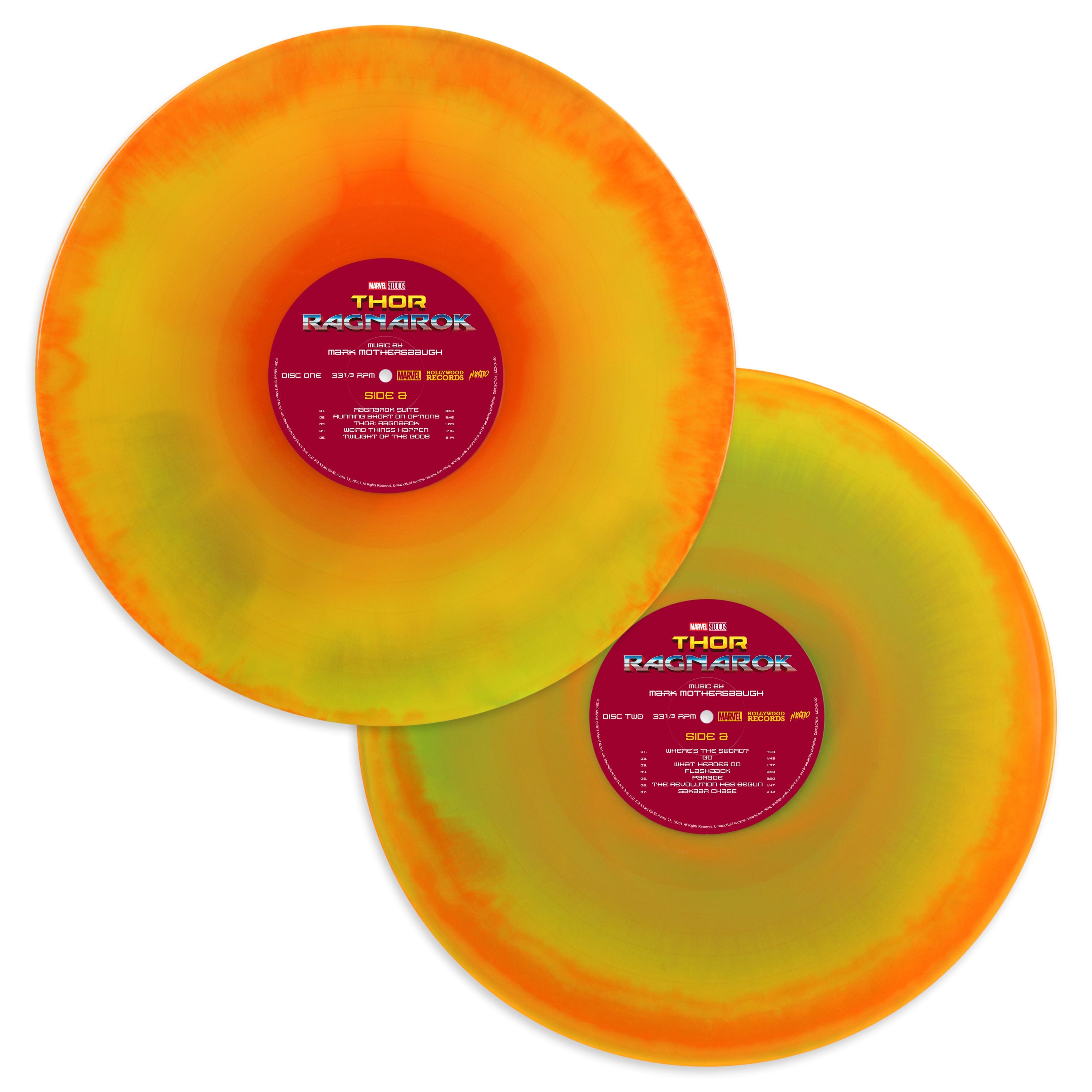Marvel's Thor: Ragnarok Original Motion Picture Soundtrack 2XLP Vinyl Record - Epic Superhero Movie Music for Home Theater & Marvel Fan Collections
