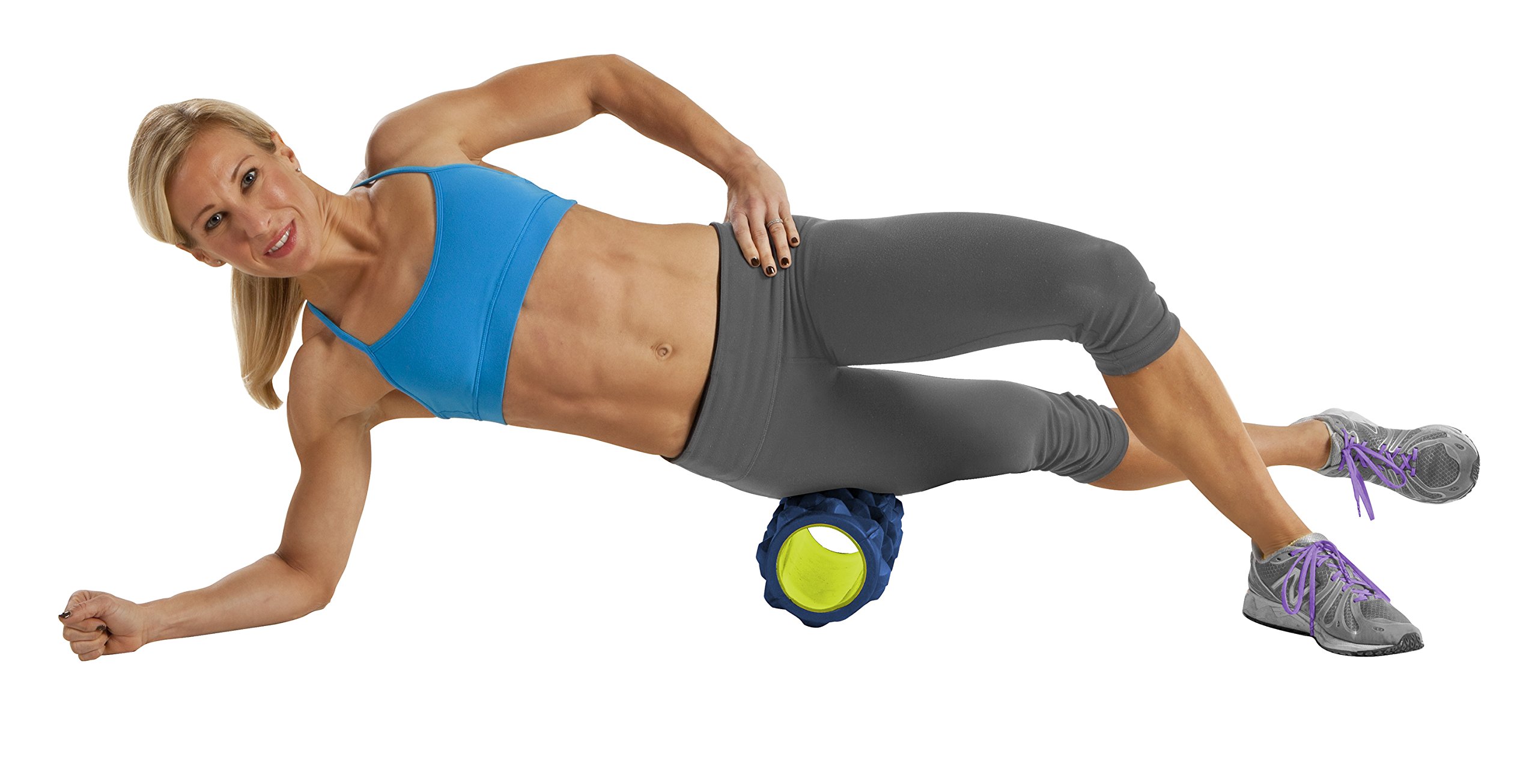 GoFit Extreme Go Roller - High Density Foam Massage Roller for Muscle Recovery & Deep Tissue Relief | Perfect for Post-Workout, Yoga, Physical Therapy & Home Gym Use