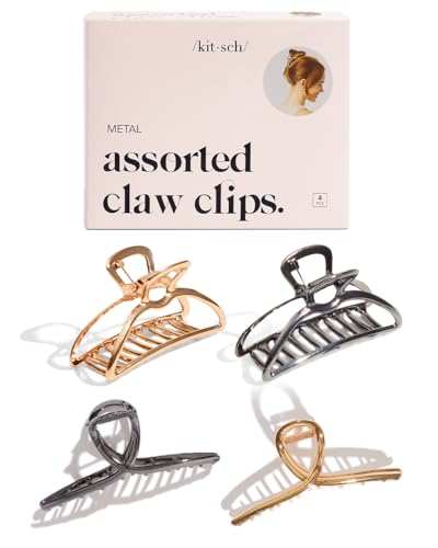 Gold & Hematite (4 Pieces, Assorted)