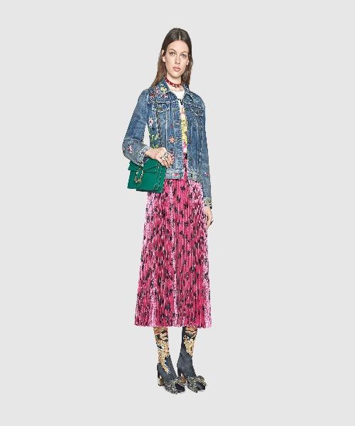 Gucci Dionysus Small Shoulder Bag for Women - Green Leather Crossbody Purse with Chain Strap - Perfect for Date Night, Parties & Evening Events