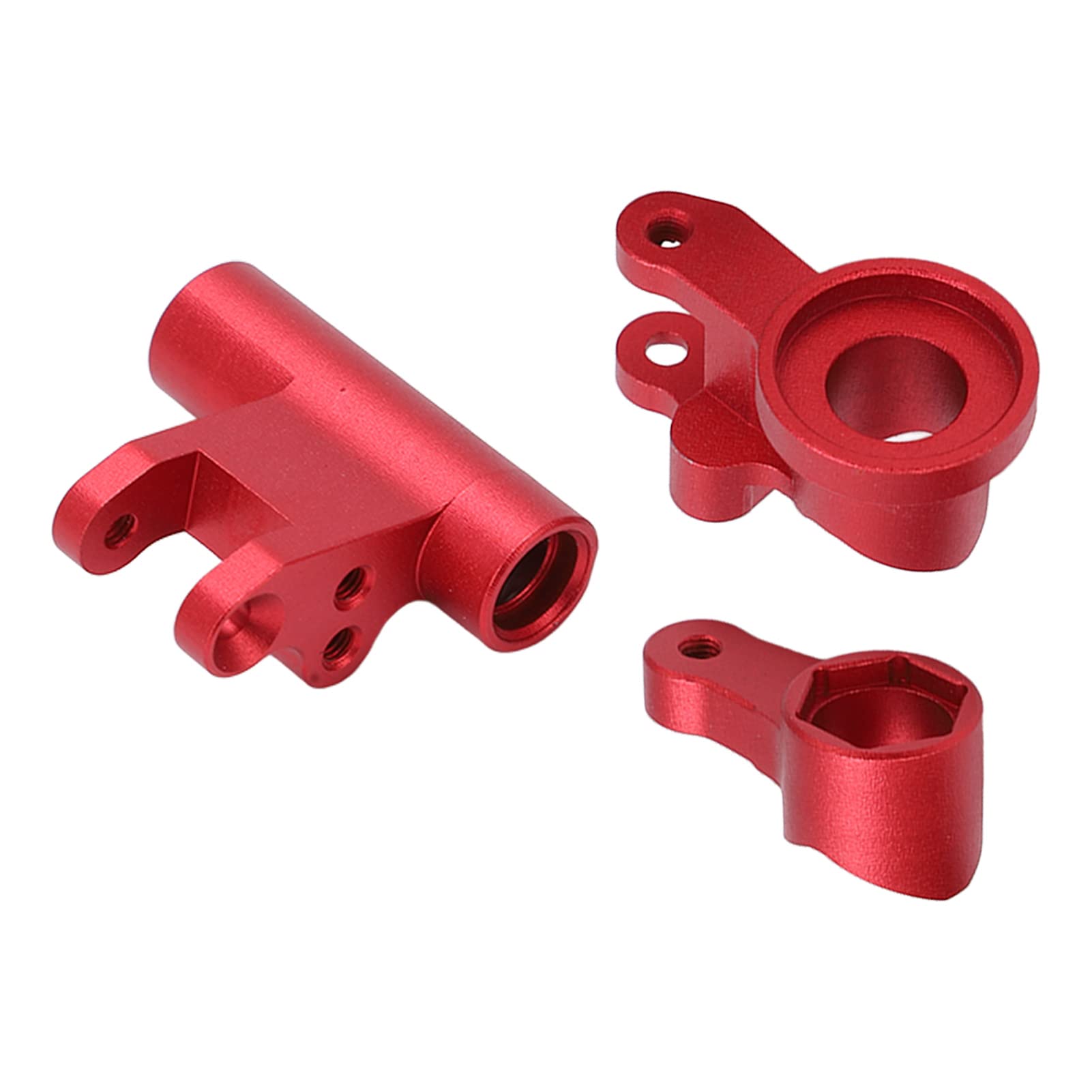 High-Quality Lightweight CNC Machined Anodized RC Car Steering Components - Durable & Easy to Install for LOSI Lasernut U4 1/10 Scale RC Vehicles (Red) | Perfect for Off-Road Racing & RC Car Upgrades
