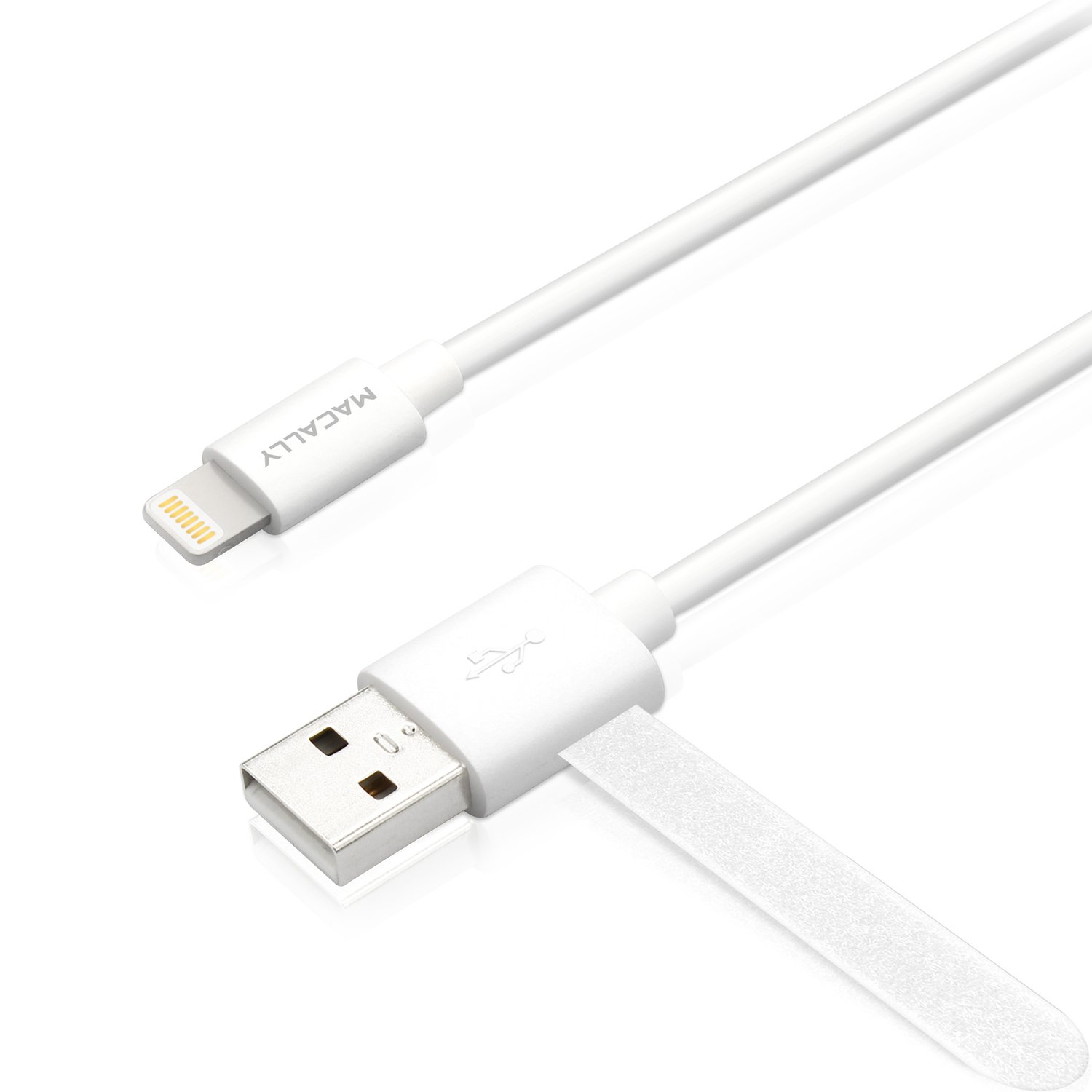 Apple MFi Certified Lightning to USB Cable - 6ft Tangle-Free Charging Cord for iPhone/iPad - Durable Fast Charging & Data Sync - Perfect for Home, Office, Car & Travel (White)