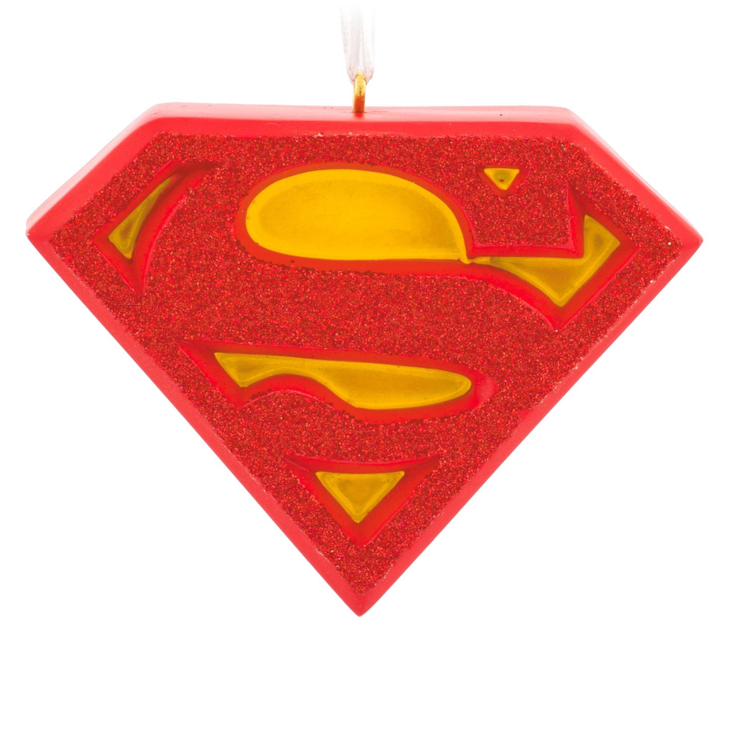 DC Comics Superman Shield Christmas Ornament - Official Hallmark Collectible - Perfect for Holiday Tree Decorations & Superhero Gifts