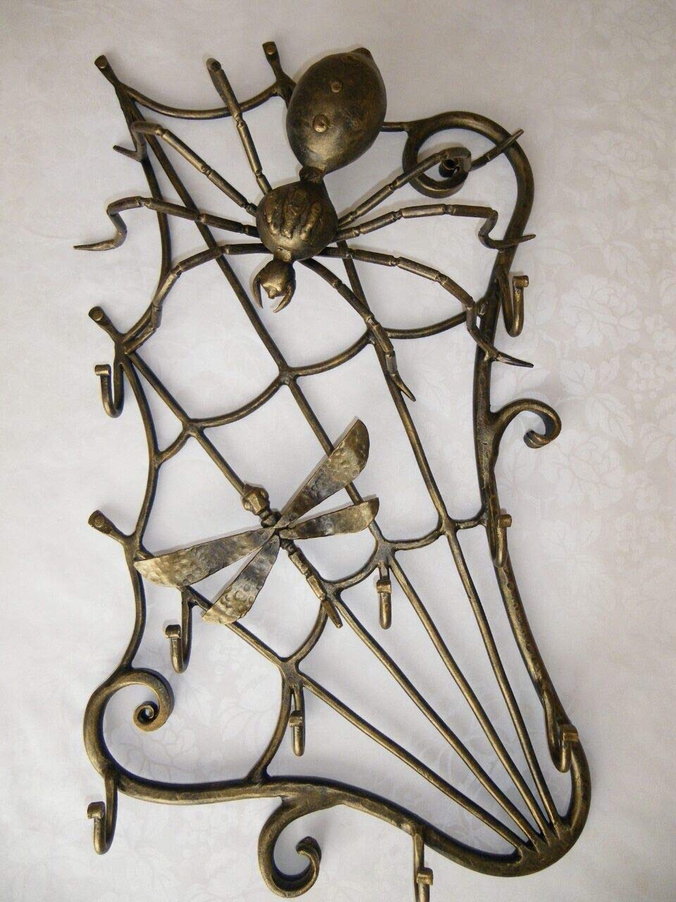 Wall Hooks & Decorative Hangers - Heavy Duty Coat Hooks, Towel Hooks & Kitchen Hooks for Home Organization | Spider Web & Dragonfly Wall Art for Living Room, Bedroom & Bathroom Decor