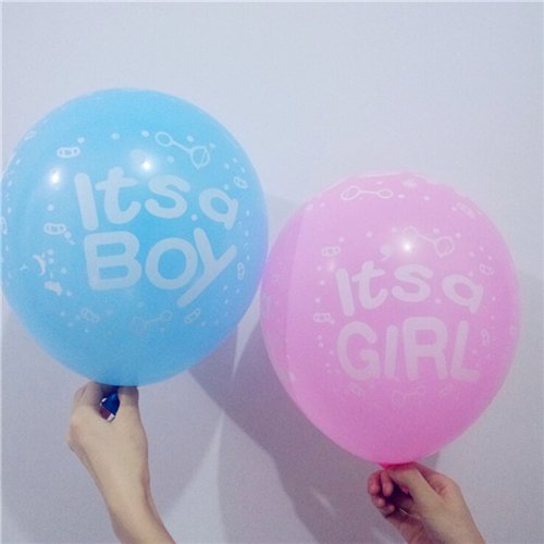 10Pcs Blue & Pink Latex Balloons for Baby Shower, Wedding & Birthday Party Decorations - It's a Boy & Girl Gender Reveal Balloons (Pink) - Perfect for Nursery Decor, Gender Reveal Parties & Celebrations