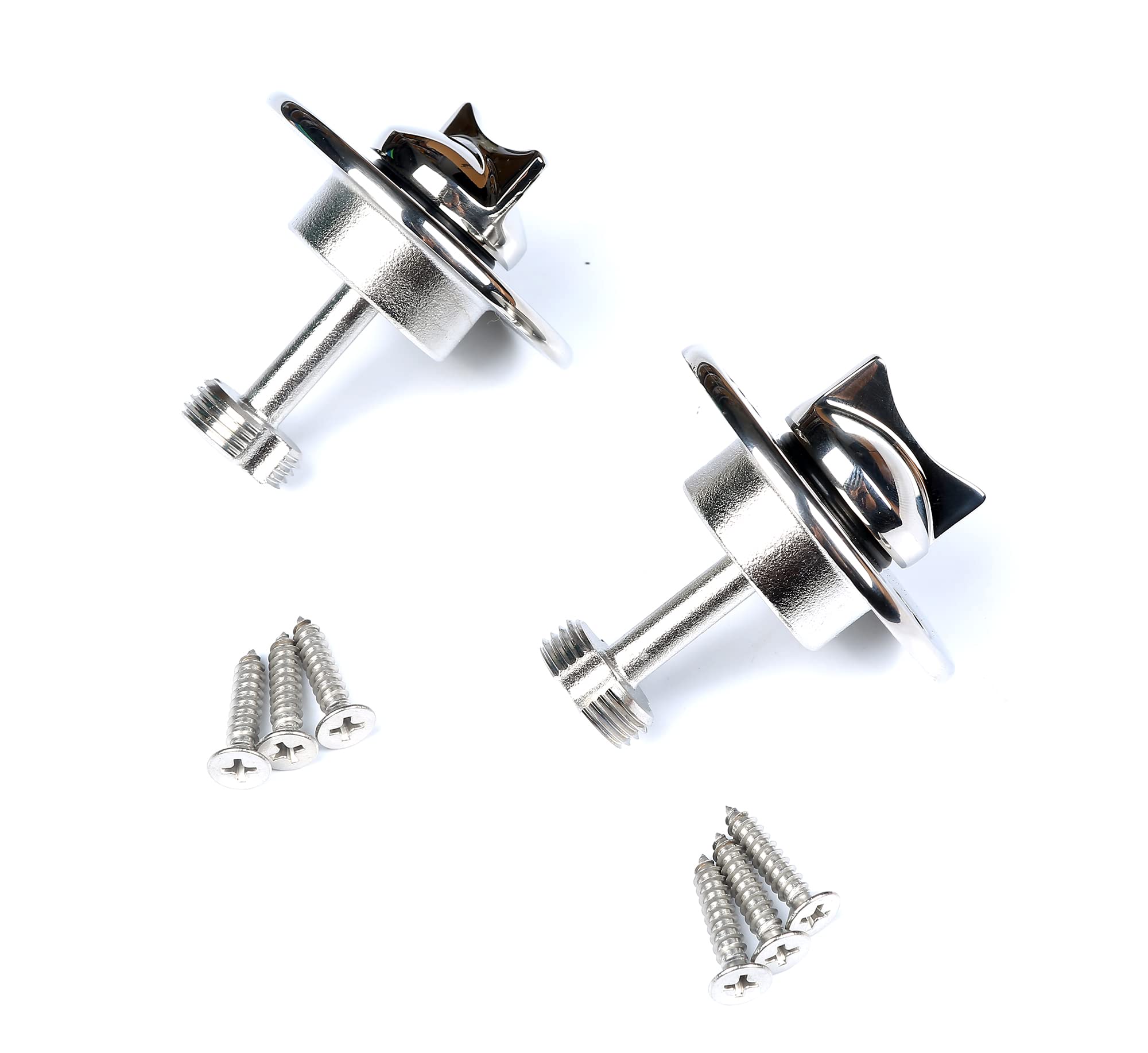 MXEOL Marine Stainless Steel Boat Garboard Drain Plug Kit with Screws - Corrosion-Resistant Bilge Drain Plug for Boats, Yachts & Watercraft - Perfect for Marine Maintenance & Emergency Repairs