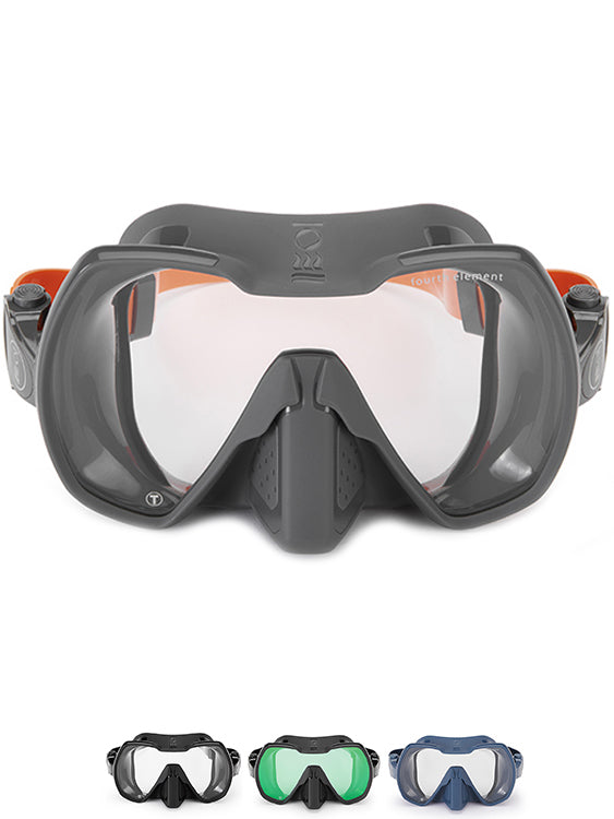 Fourth Element Seeker Mask - Premium Dive Snorkeling Mask for Scuba & Freediving - Comfortable & Anti-Fog Design for Underwater Adventures
