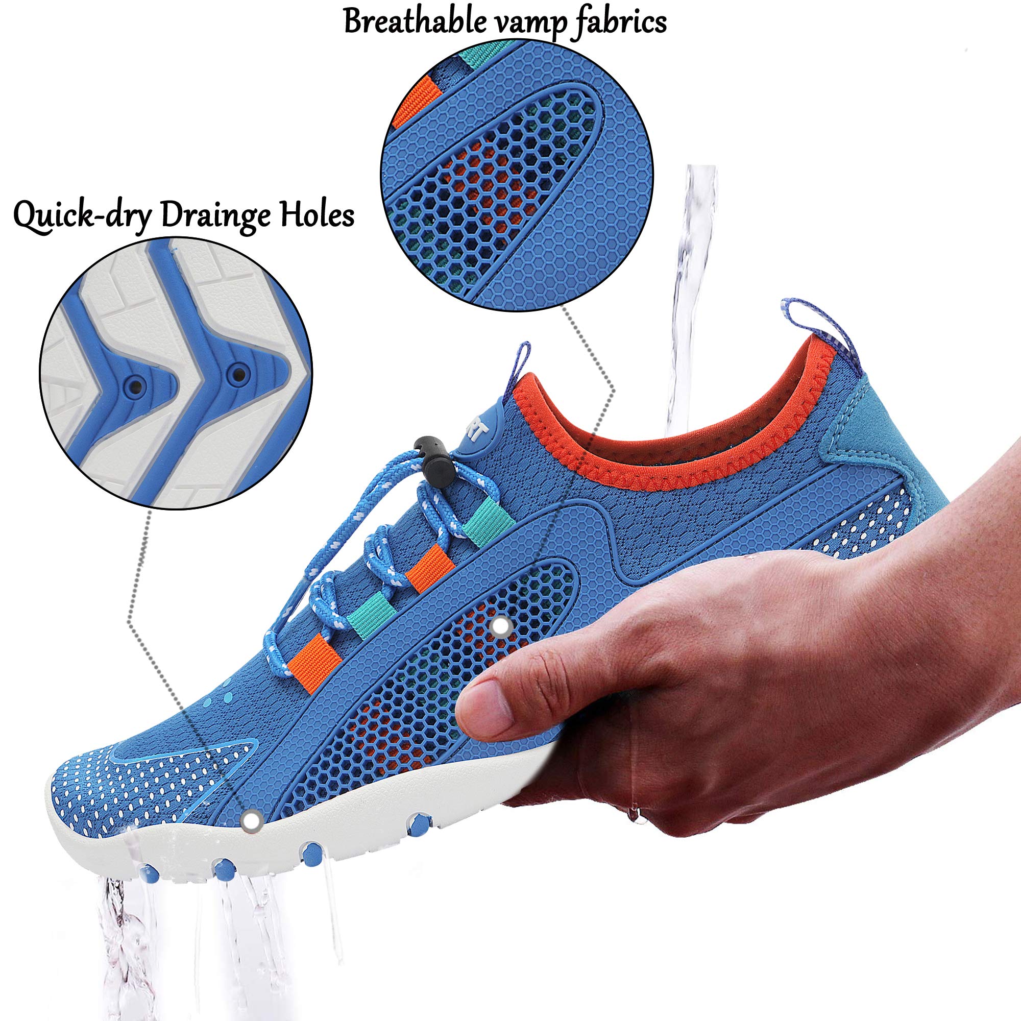 **Men's & Women's Quick-Dry Water Shoes - Barefoot Aqua Socks for Swimming, Surfing, Beach, Pool, Yoga & Outdoor Activities | Lightweight & Comfortable for Travel & Sports**