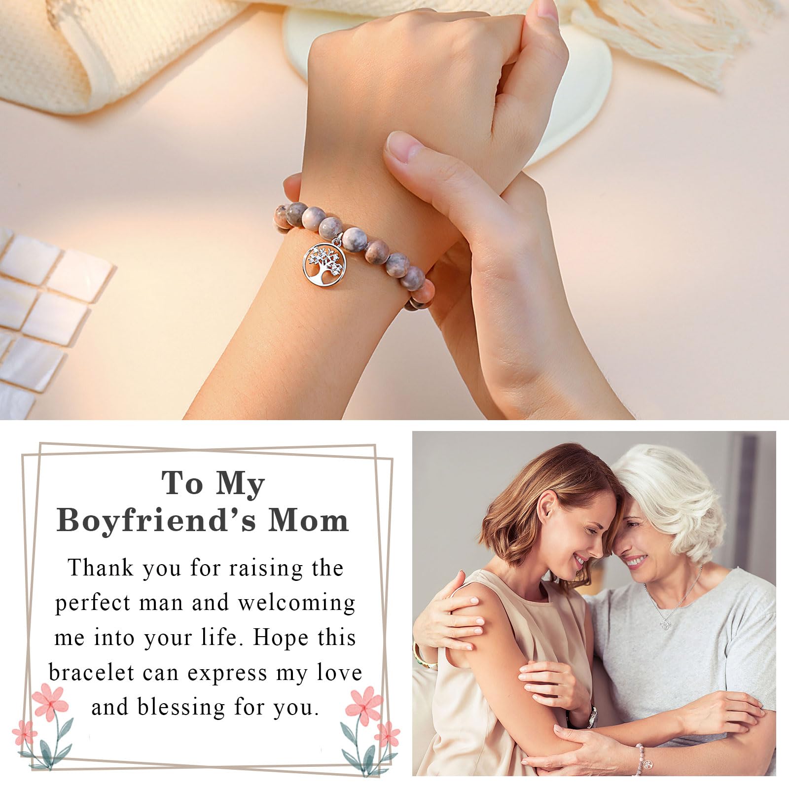 Tree of Life Bracelet for Women - Elegant Jewelry Gift for Grandma, Mom, Aunt, Sister & Teacher | Birthday, Christmas, Wedding & Mother's Day Present | Perfect for Special Occasions & Everyday Wear