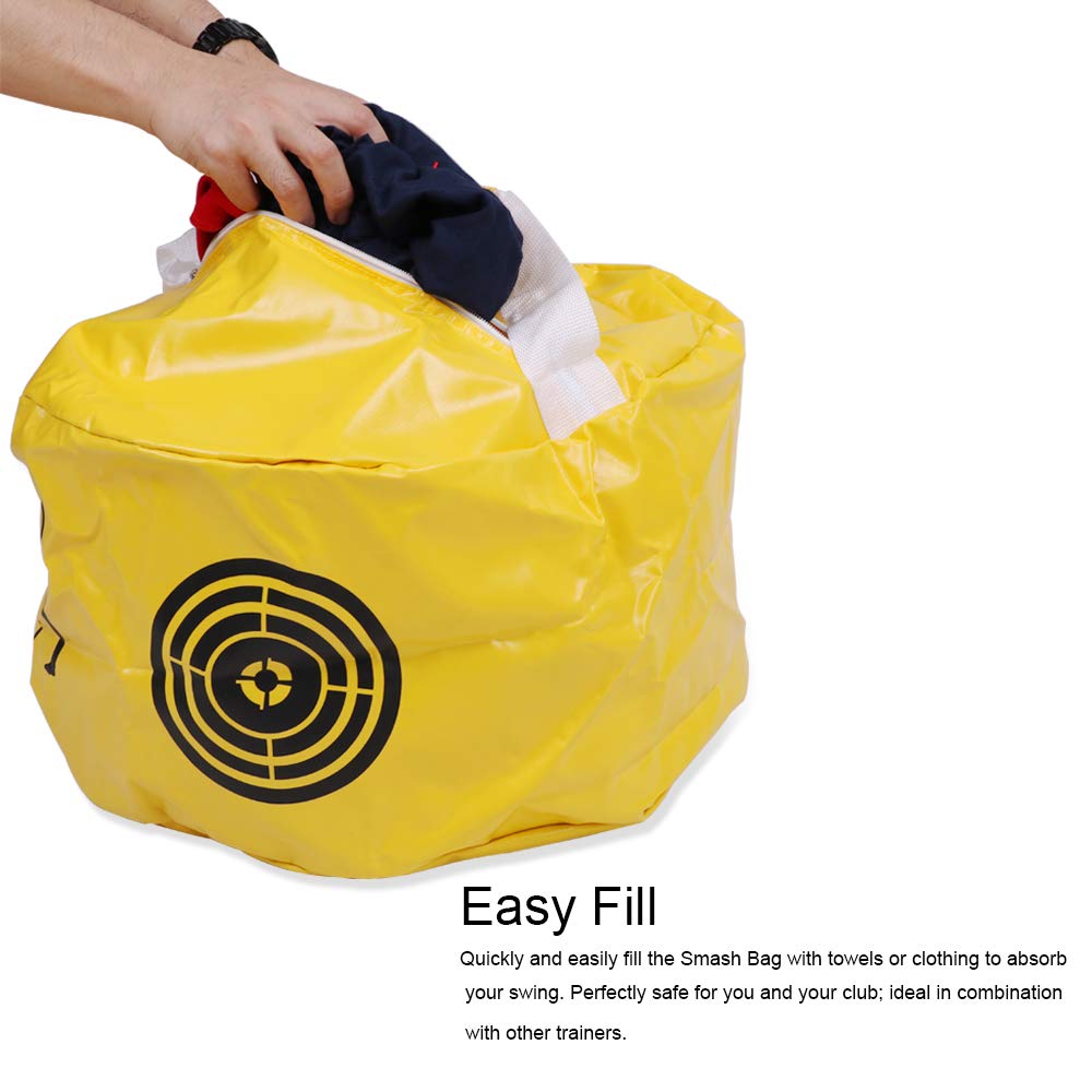 HOW TRUE Golf Smash Bag Swing Trainer - Portable Impact Practice Aid for Golfers | Improve Driving Range & Backyard Training | Perfect for Indoor/Outdoor Use