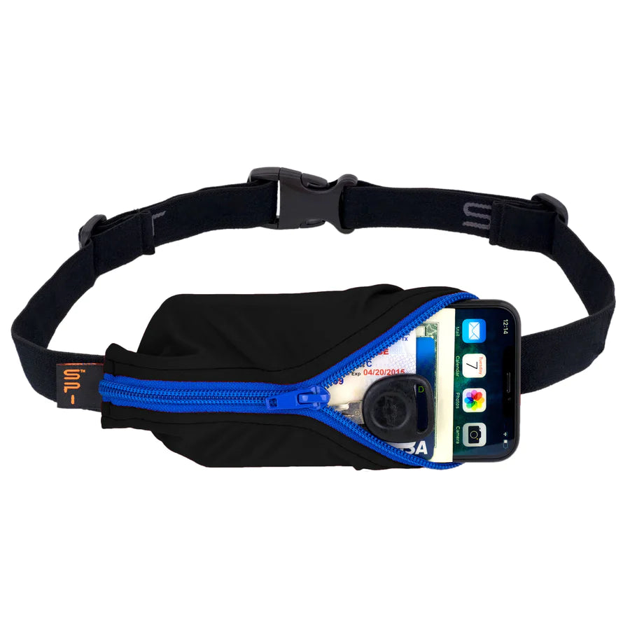 Black with Blue Zipper