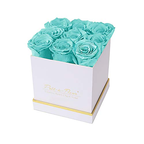 Luxury Long Lasting Preserved Roses in White Gift Box - 5.5