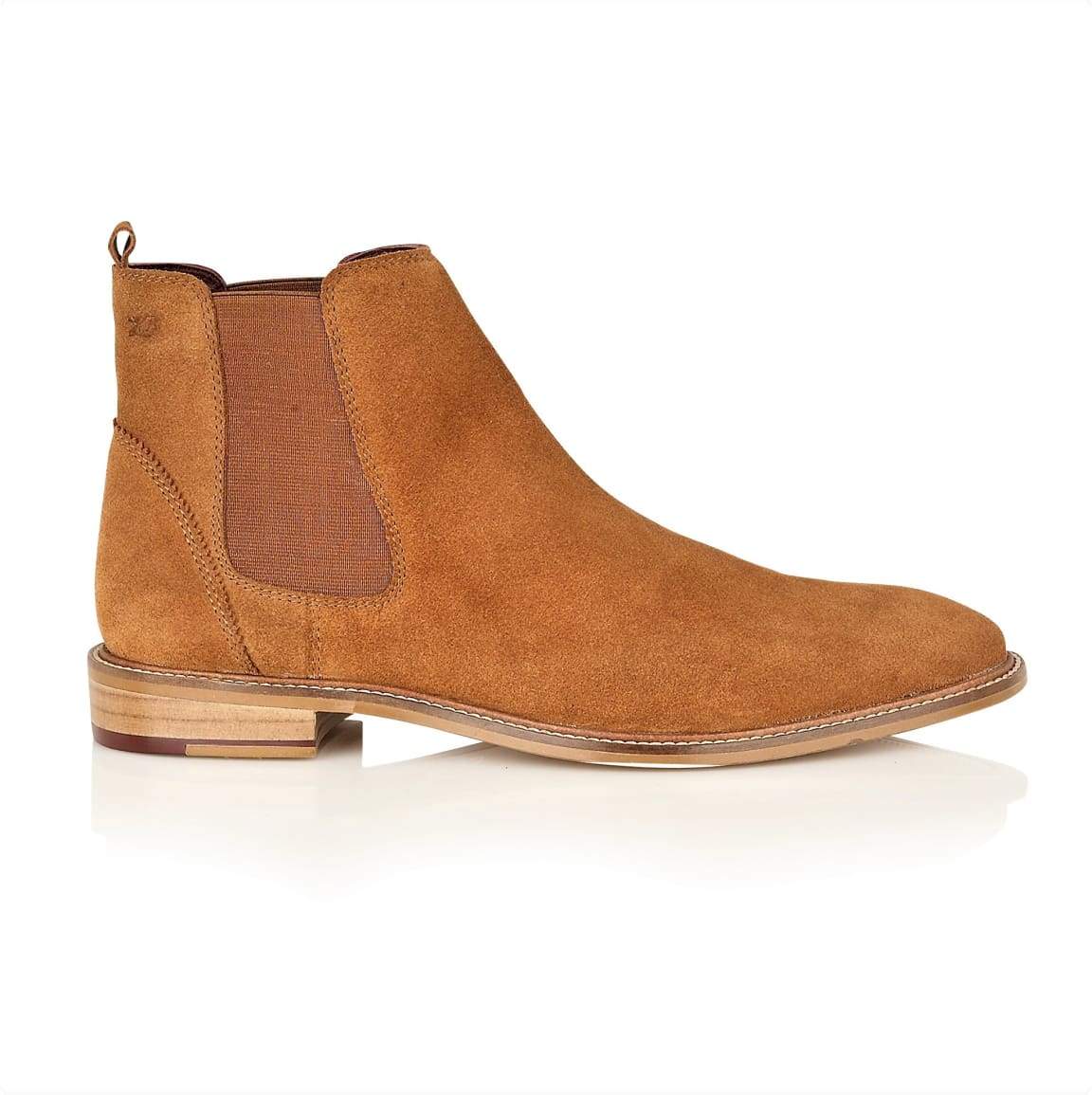 Premium Men's Tan Suede Chelsea Boots - Brogues Hamilton Style for Casual & Formal Wear - Perfect for Office, Dating & Outdoor Activities