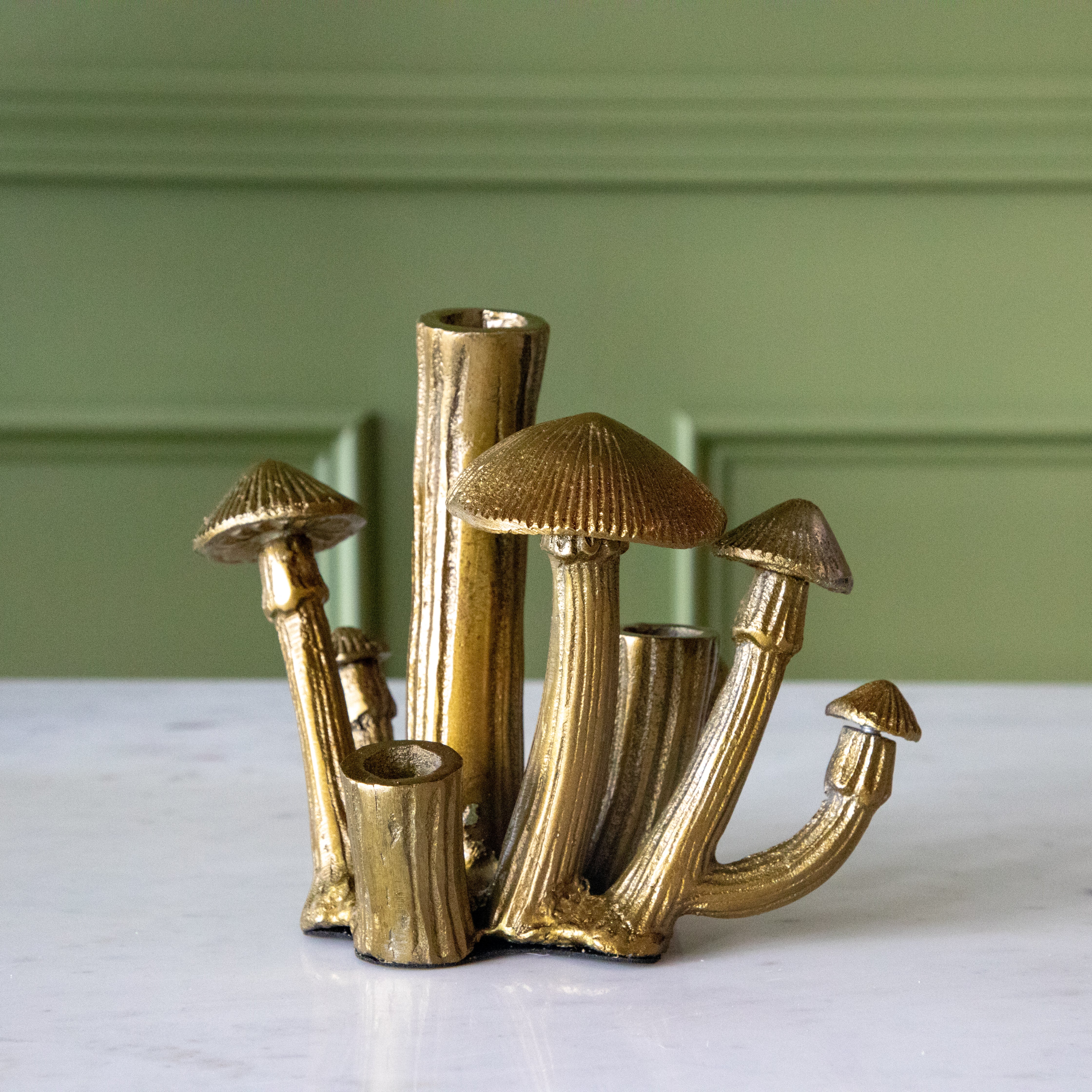 Clustered Mushroom Bud Vase - Elegant Floral Centerpiece for Home Decor, Wedding & Party Arrangements