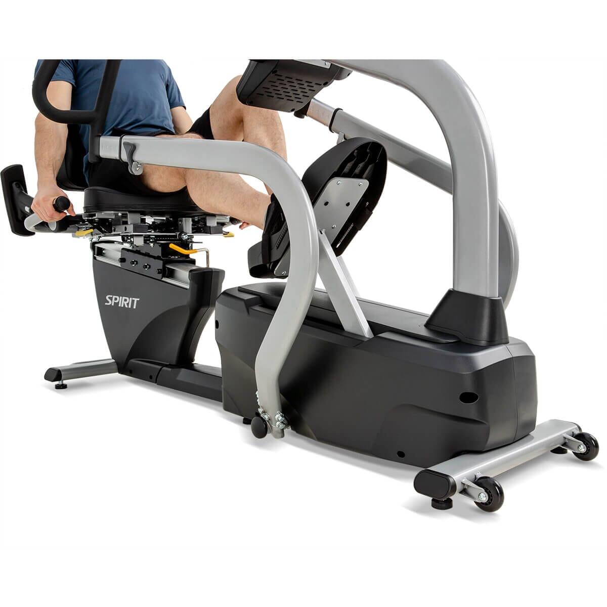 Spirit Fitness CRS800S Recumbent Stepper Exercise Bike - Low Impact Cardio Machine for Home Gym, Seniors & Physical Therapy - Compact Seated Workout Equipment for Small Spaces