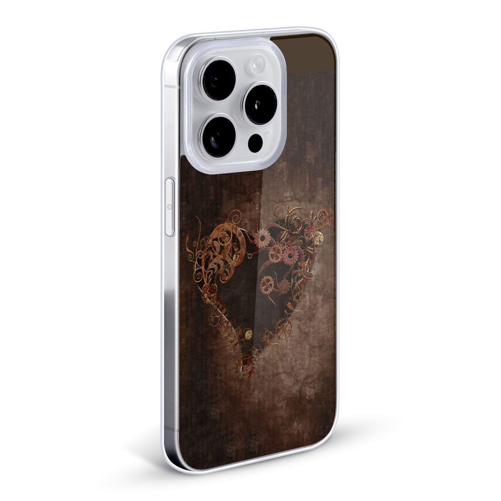 Head Case Designs Officially Licensed Simone Gatterwe Thy Heart Vintage Steampunk Soft Gel Phone Case for Apple iPhone 12 & iPhone 12 Pro - Perfect for Daily Use, Travel, and Gift Giving
