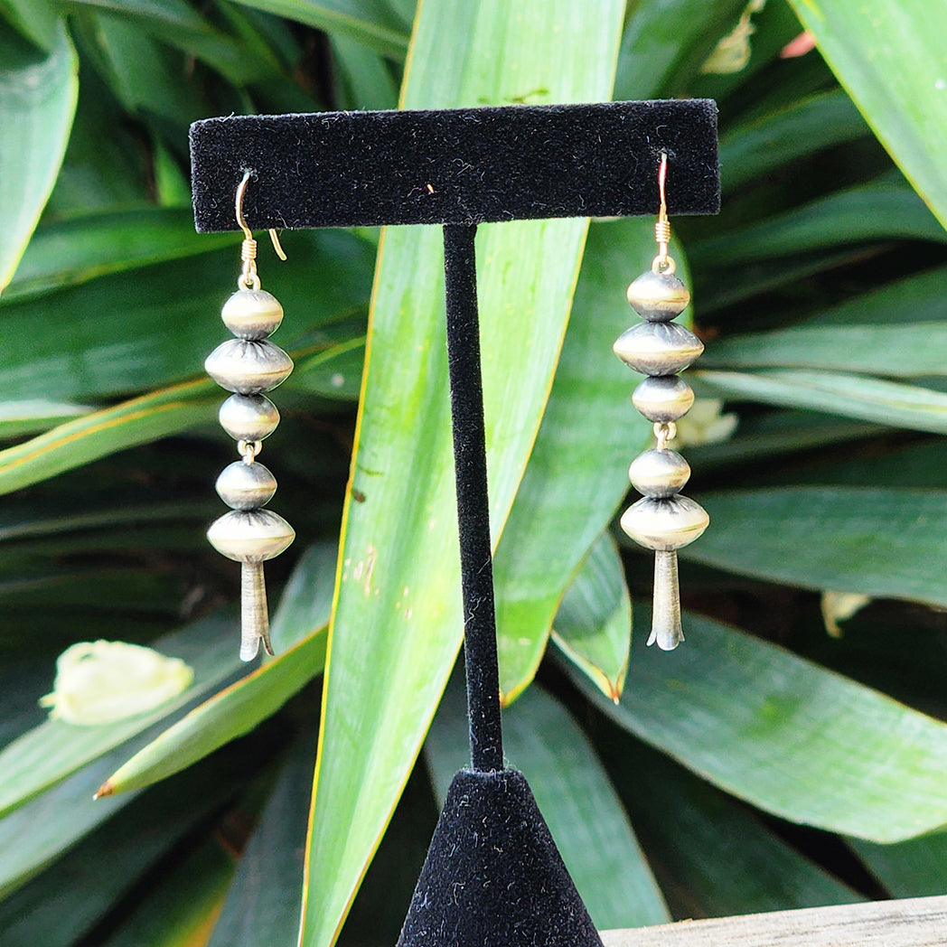 Hayley Blossom Earrings for Women - Floral Dangle Drop Earrings, Sterling Silver Flower Jewelry Gift for Her - Perfect for Weddings, Parties & Everyday Wear