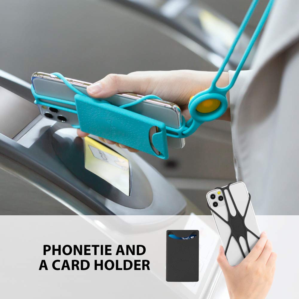 Adjustable Silicone Phone Lanyard - Universal Neck Strap Holder for iPhone, Samsung & Most Smartphones - Secure Hands-Free Carrying for Work, Travel & Outdoor Activities