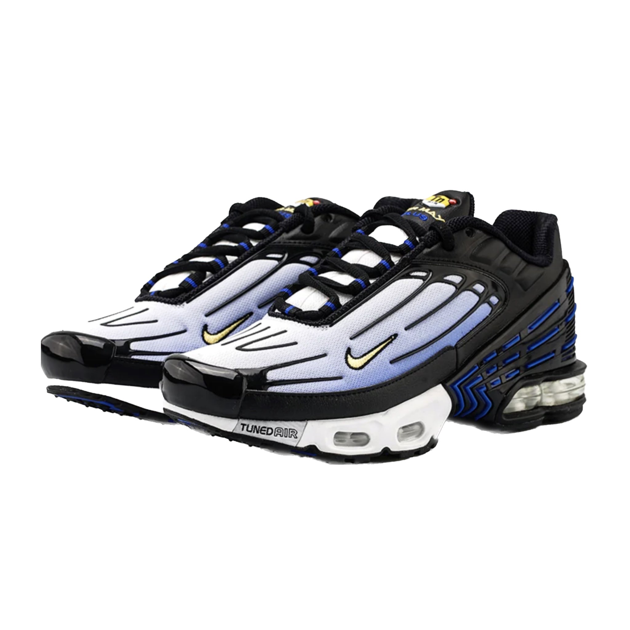 Nike Air Max Plus III Running Shoes - Hyper Blue/Dynamic Yellow/Black for Men | Comfortable Cushioned Sneakers for Running, Gym & Casual Wear
