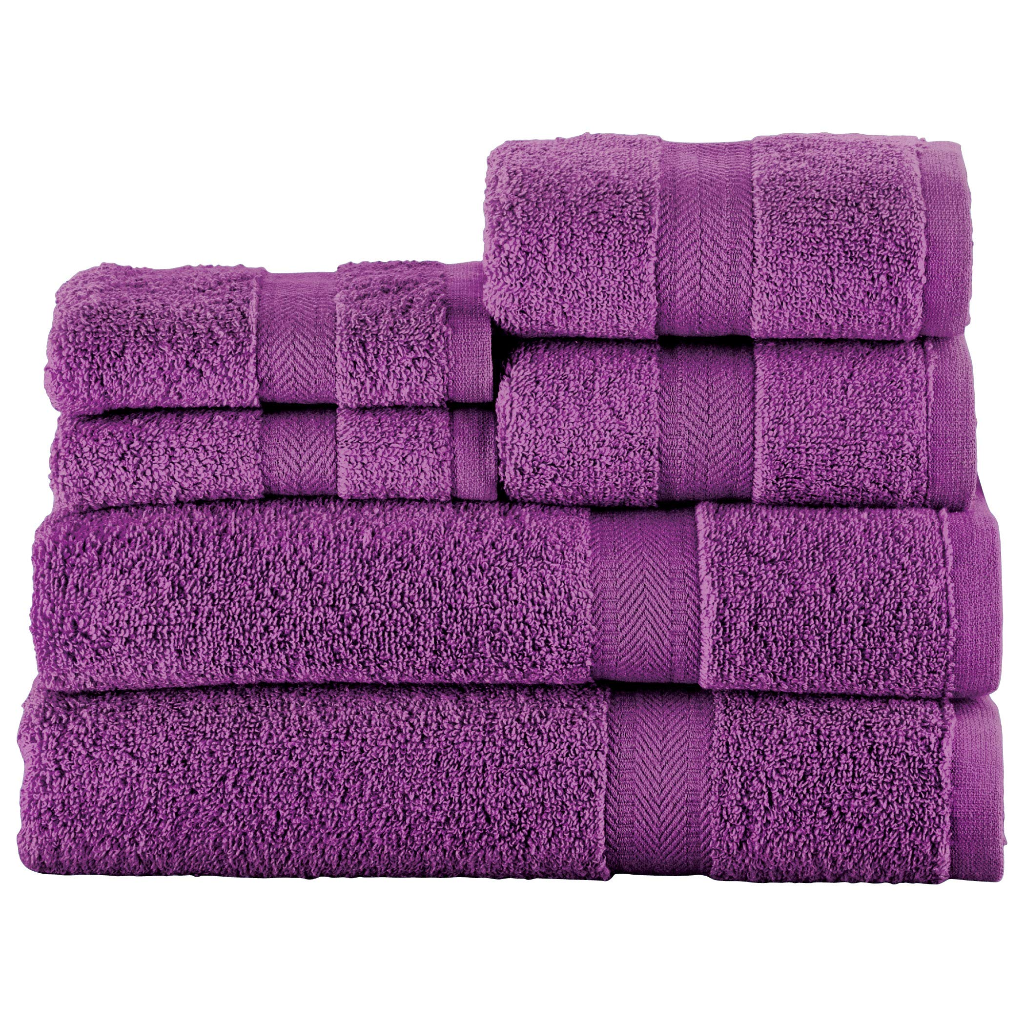 Luxury Bath Towel Set of 6 - 100% Cotton Hotel Quality Bath Towels for Bathroom, Spa & Travel - Soft Absorbent Quick-Drying Towels for Home, Gym & Beach Use