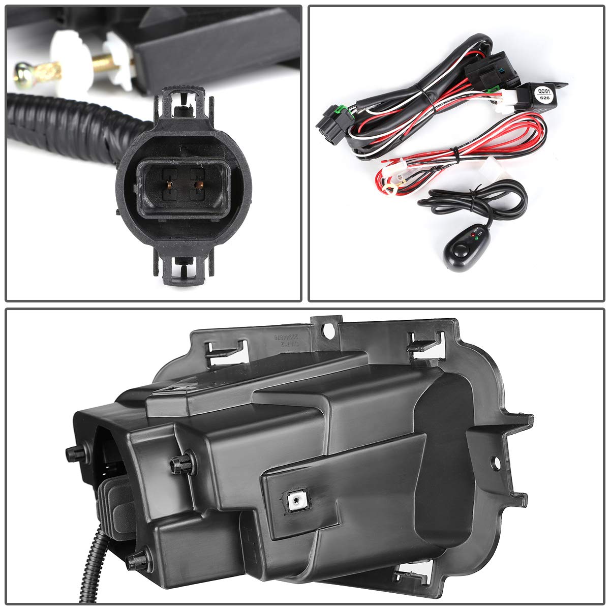 Auto Dynasty Smoked & Clear Lens Headlight & Fog Light Kit Compatible with Chevy Silverado 1500 - Includes Switch for Easy Installation | Perfect for Off-Roading, Night Driving & Truck Customization