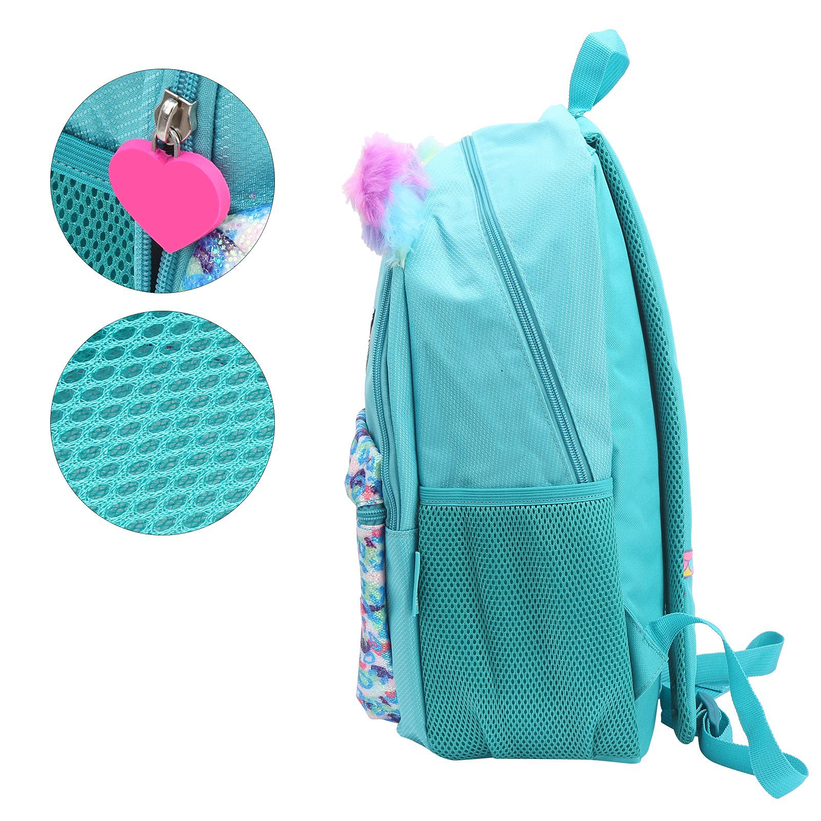 Durable School Backpack with Adjustable Straps & Elastic Design - Lightweight Laptop Backpack for Students & Travel (Blue-Green) | Perfect for College, Work Commute & Outdoor Adventures