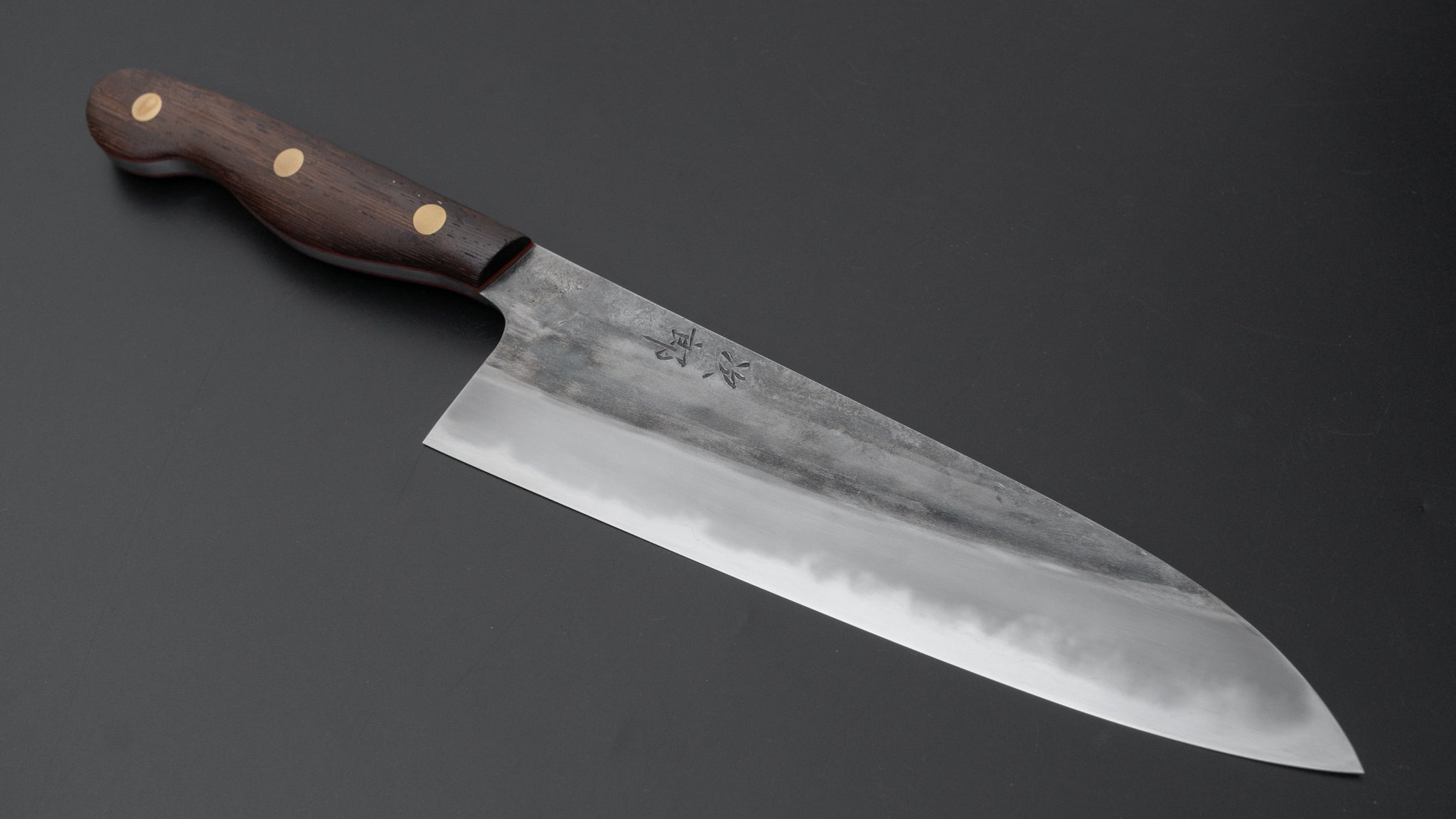 Premium Jiro Tsuchime Yo Gyuto 210mm Japanese Chef Knife with Tagayasan Handle - Perfect for Sushi, Meat Cutting & Professional Kitchen Use