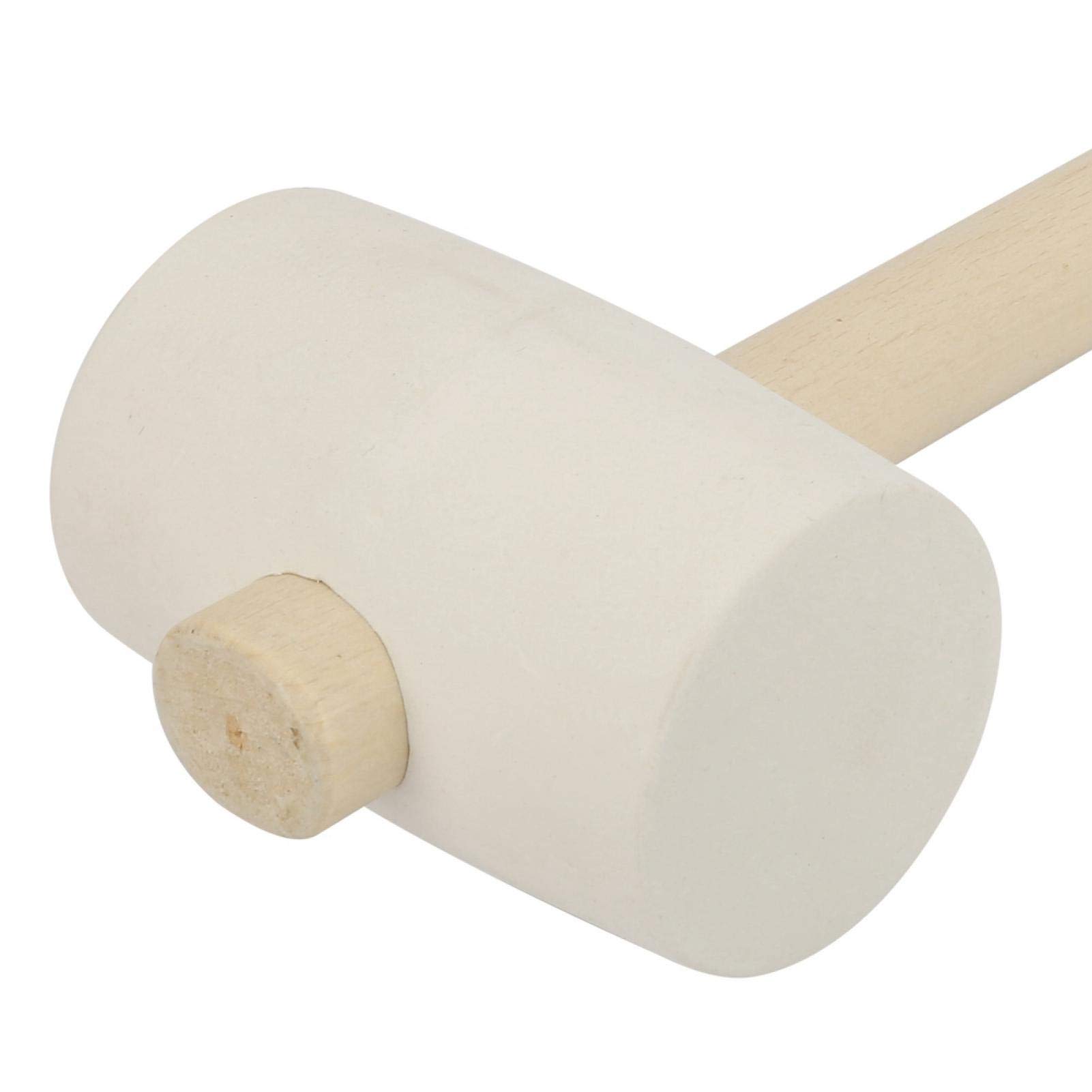 16oz Rubber Mallet - Durable Wooden Handle Comfort Grip for Easy Installation, Carpentry & DIY Projects - 100% Brand New - Perfect for Home Repair, Furniture Assembly & Crafting