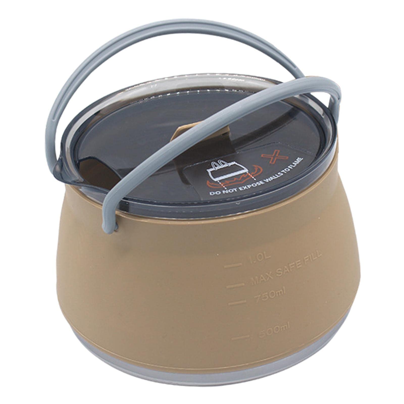 Foldable Colcolo Pot - Portable Picnic Saucepan, Boiling Kettle & Stove Top Coffee/Tea Maker - Perfect for Camping, Hiking & Outdoor Cooking