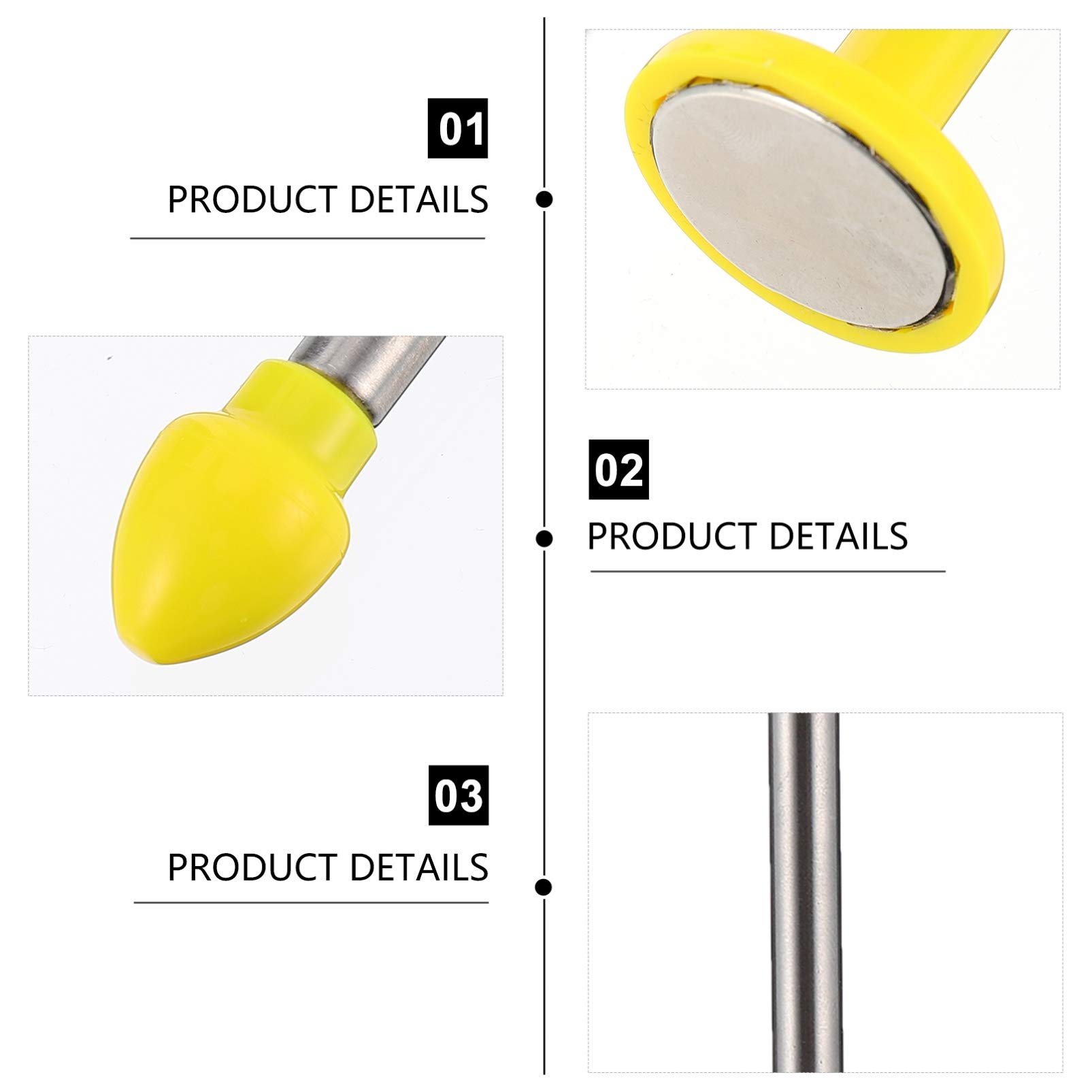 VICASKY Golf Alignment Rods - 1pc Fiberglass Training Aid with Magnet Bevel for Swing Aim & Accuracy - Perfect for Golf Practice, Airplane & Facial Training Accessories