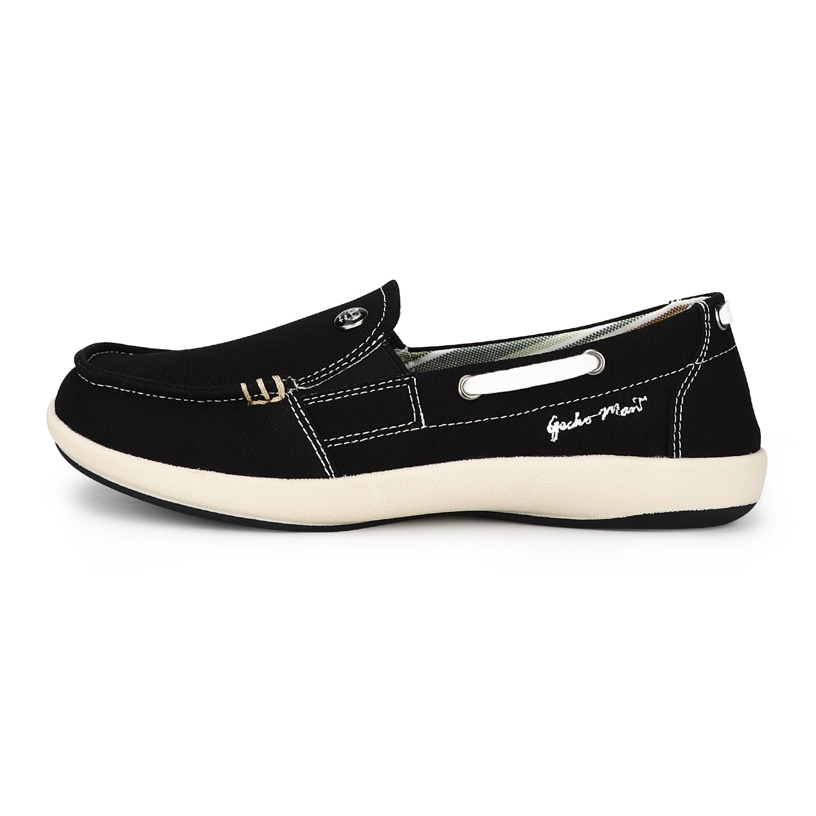 Women's Comfortable Canvas Loafer Shoes - Casual Slip-On Flats for Walking, Work & Travel - Breathable & Lightweight Everyday Shoes