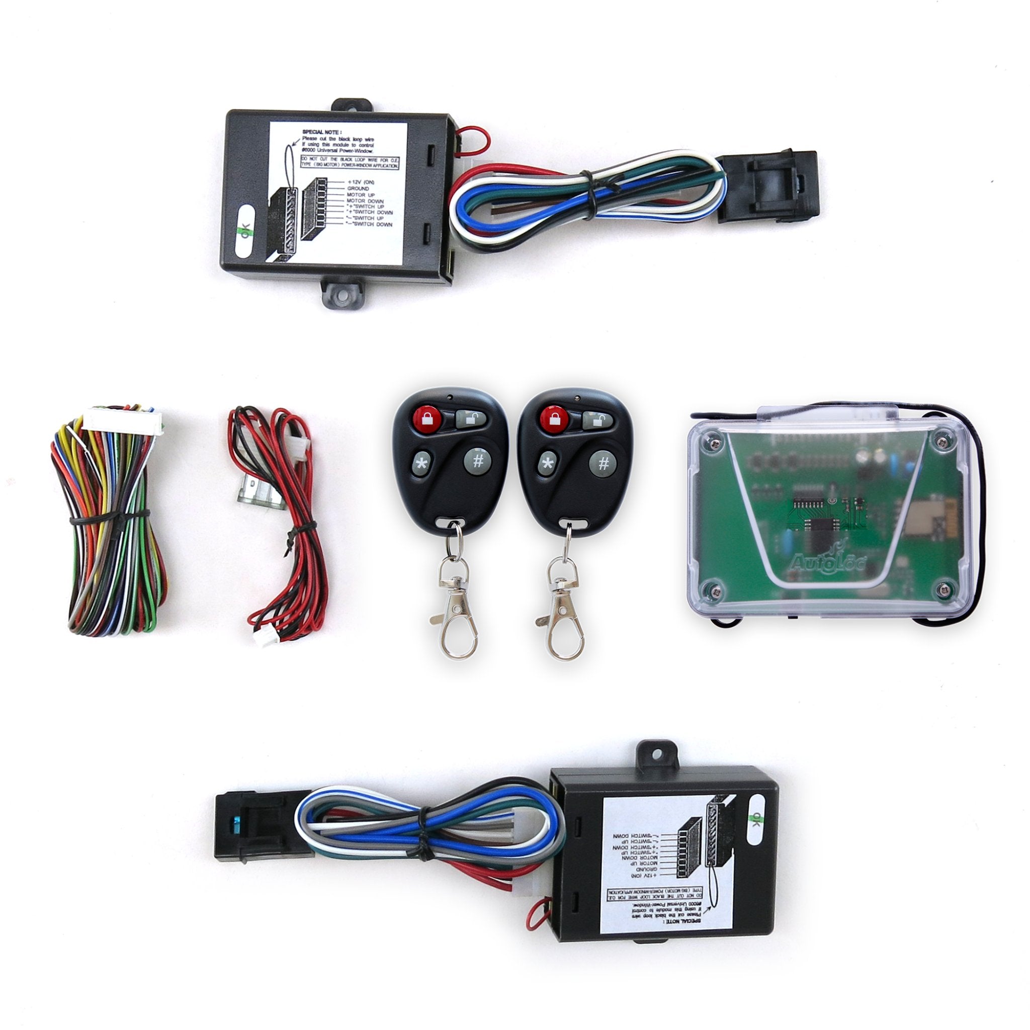 1903-1904 Buick Model B Power Window Conversion Kit with One-Touch Remote & Keyless Entry System - Easy Window Control Upgrade for Classic Cars