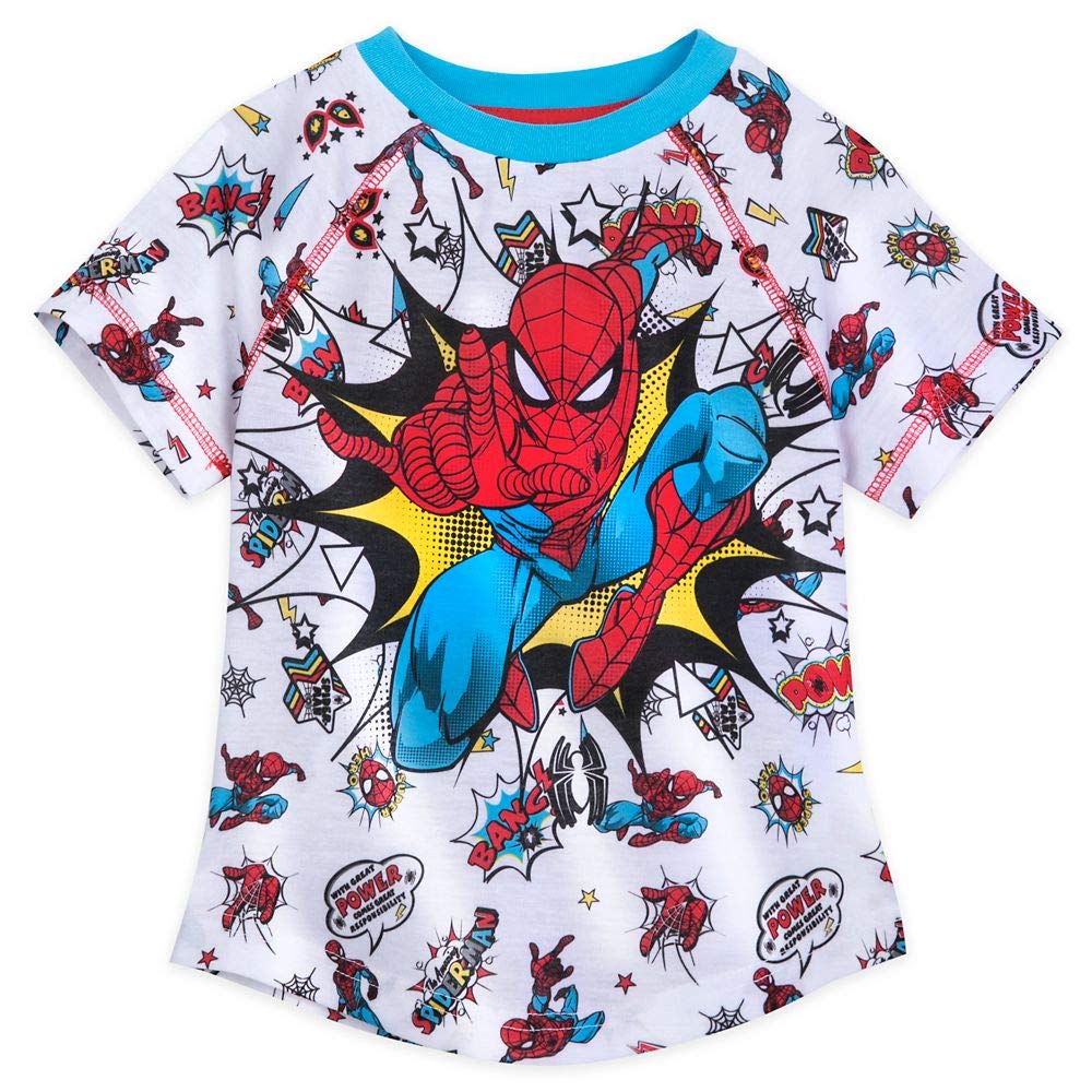 Marvel Spider-Man Boys' Pajama Set - Soft Cotton Short Sleeve Sleepwear for Kids | Perfect for Bedtime, Sleepovers & Superhero Adventures