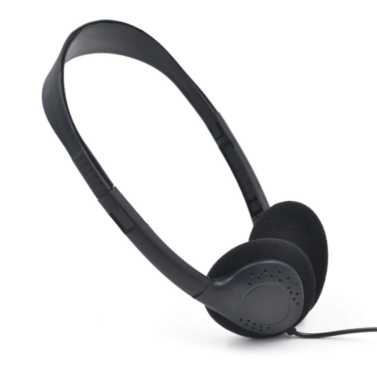 FOReverweihuajz Gaming Headset with Hi-Fi Stereo Sound, 3.5mm Wired Over-Ear Headphones with Soft Earmuffs - Compatible with PC, Laptop, TV, Smartphone (Black) - Perfect for Gaming, Music, Movies & Online Meetings