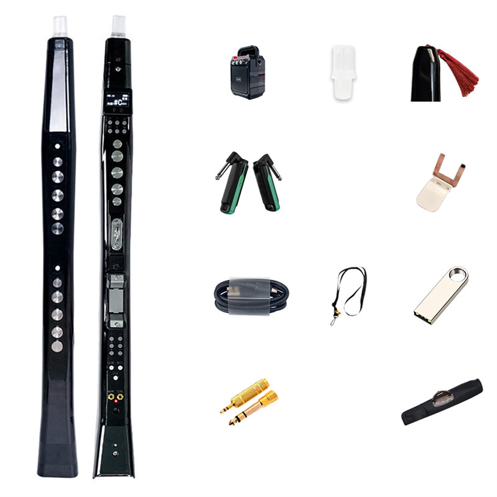 Electric Saxophone for Beginners - Complete Starter Kit with Electronic Wind Instrument & Digital Cucurbit | Perfect for Music Practice, Live Performances & Studio Recording (Color Option: 2)